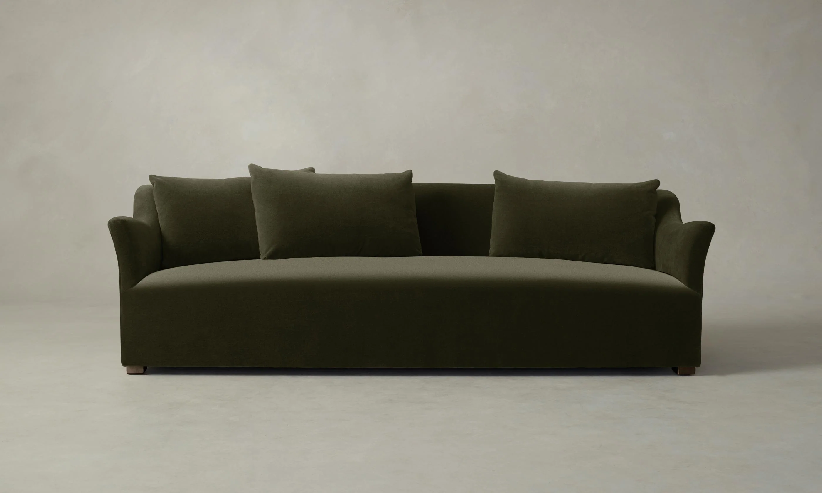 The Lenox Sofa - Performance Velvet Olive - Image 3
