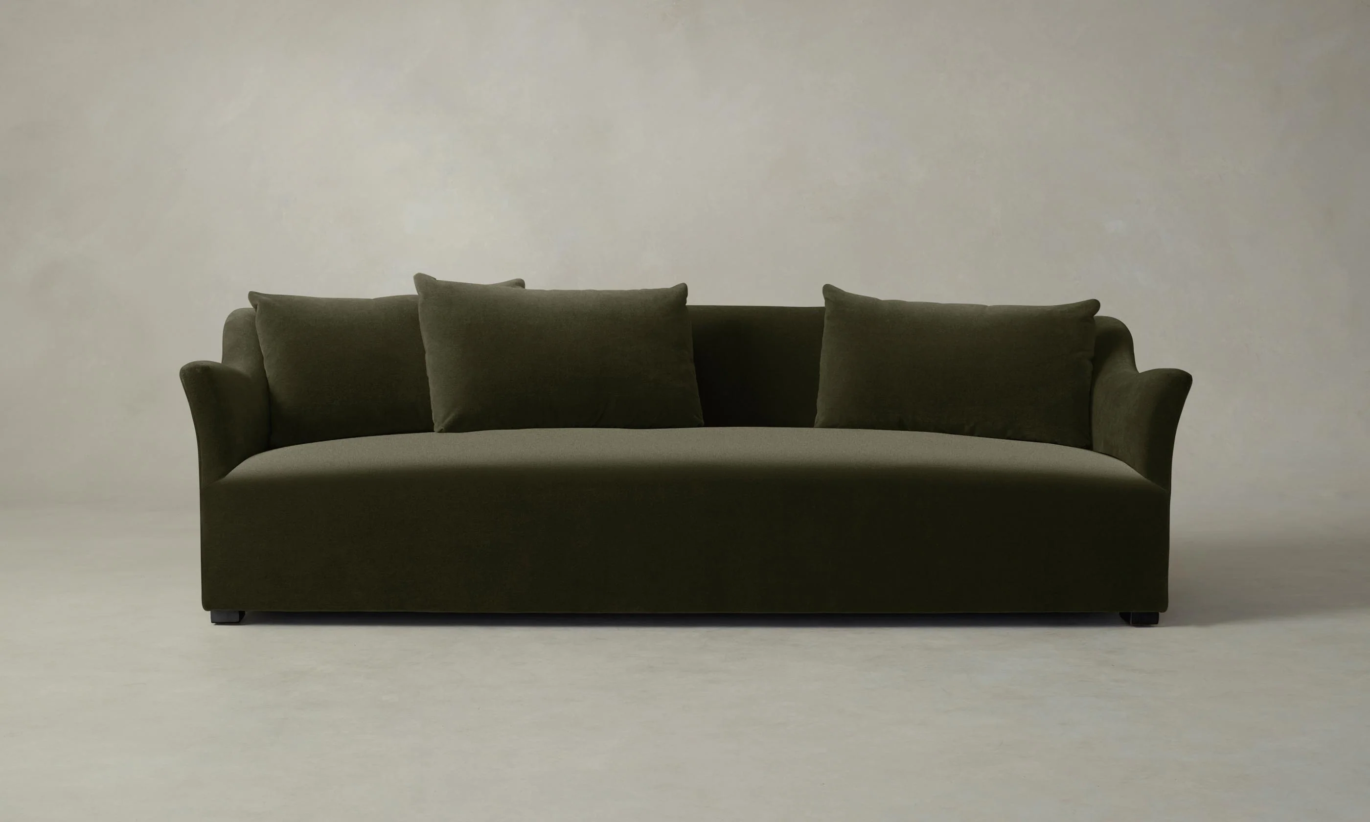 The Lenox Sofa - Performance Velvet Olive - Image 4