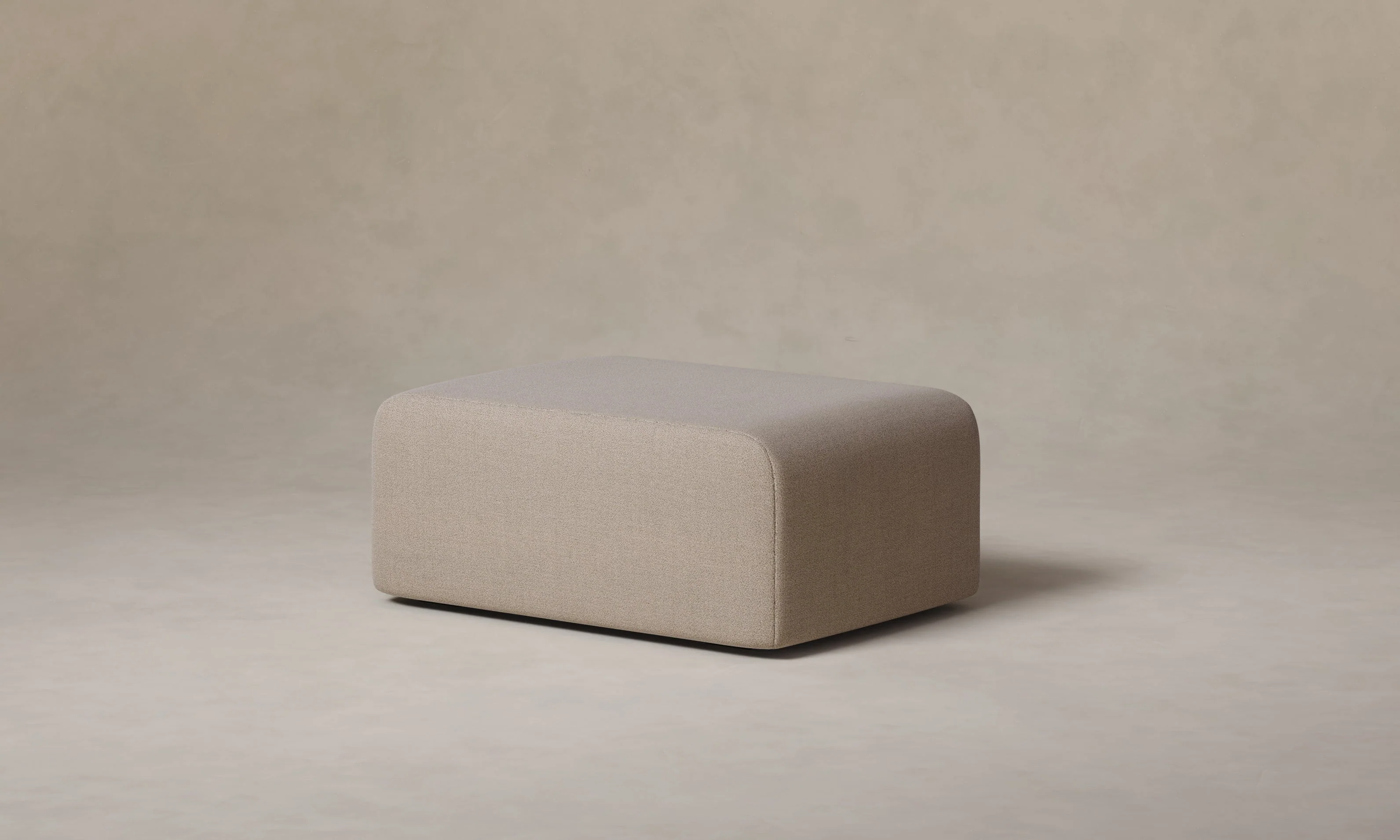 The Marcello Ottoman - Performance Textural Weave Earthen