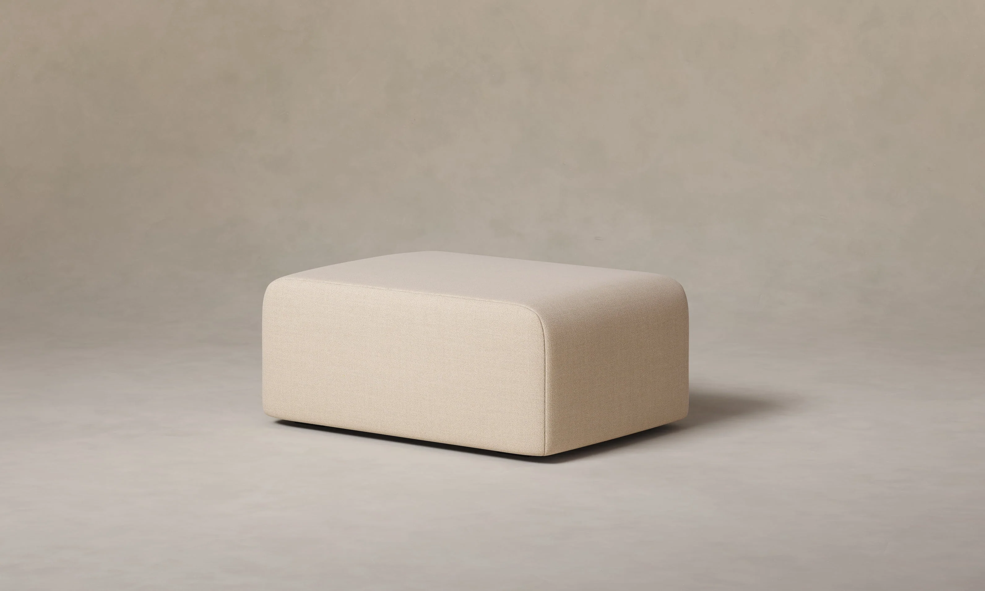 The Marcello Ottoman - Performance Textural Weave Savanna