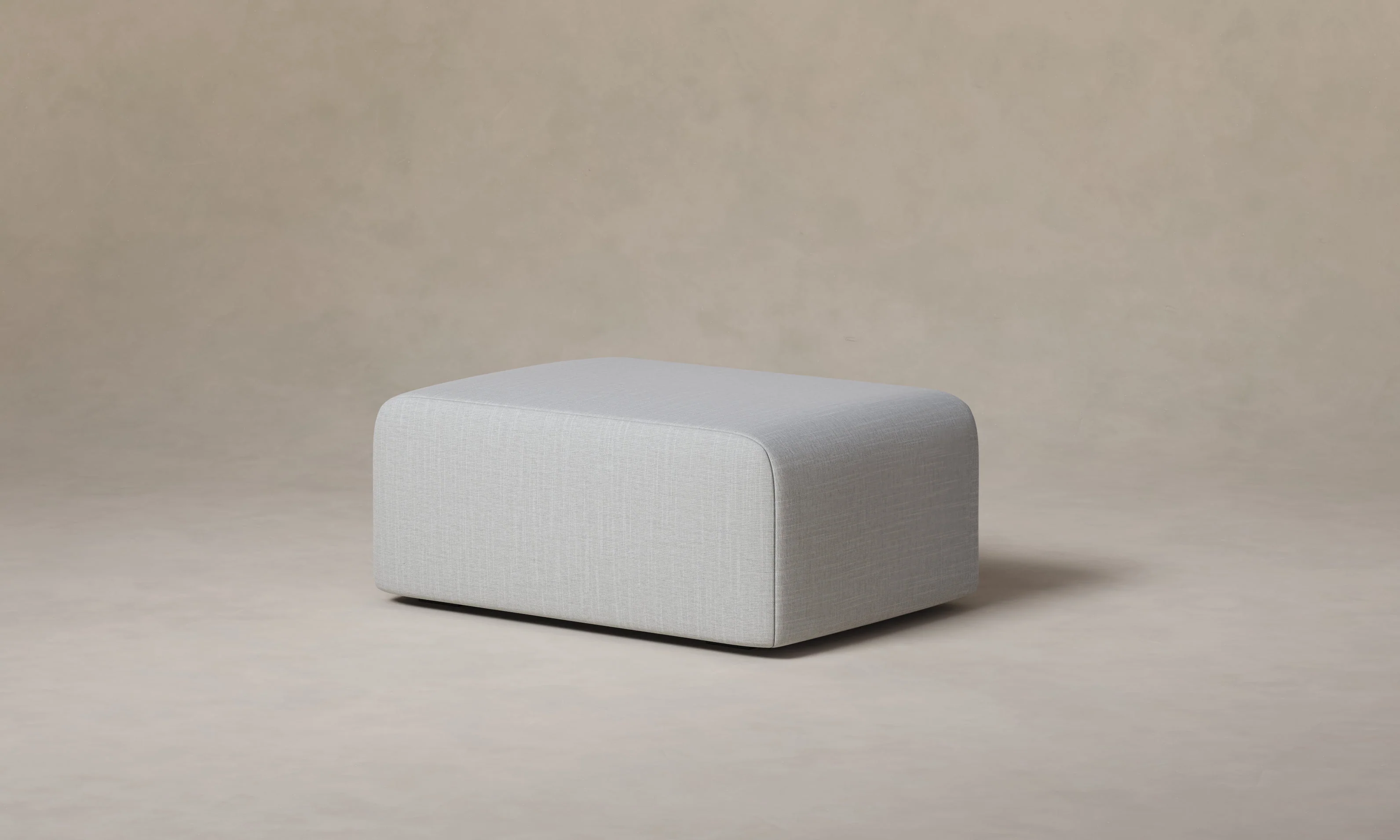 The Marcello Ottoman - Performance Woven Chenille Rain