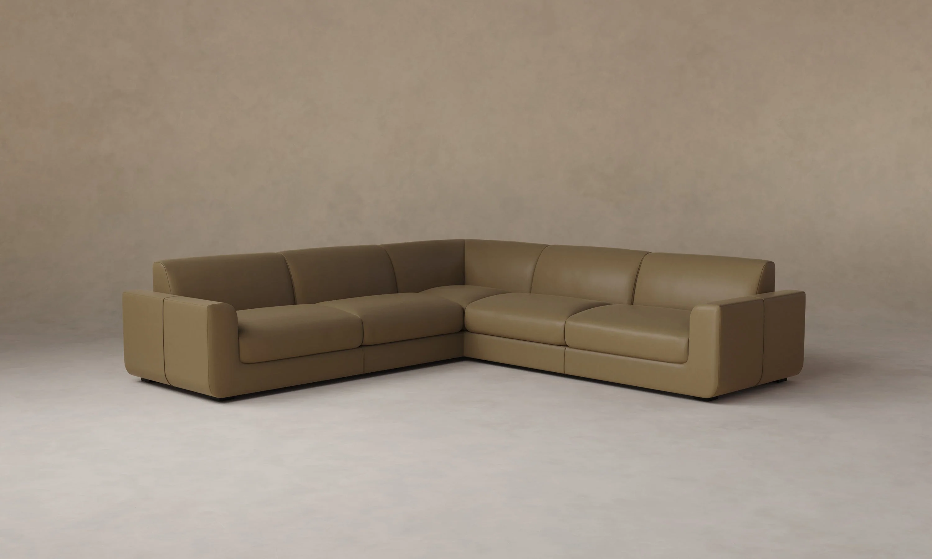 The Marcello Sectional - Costa Leather Portobello - Image 3