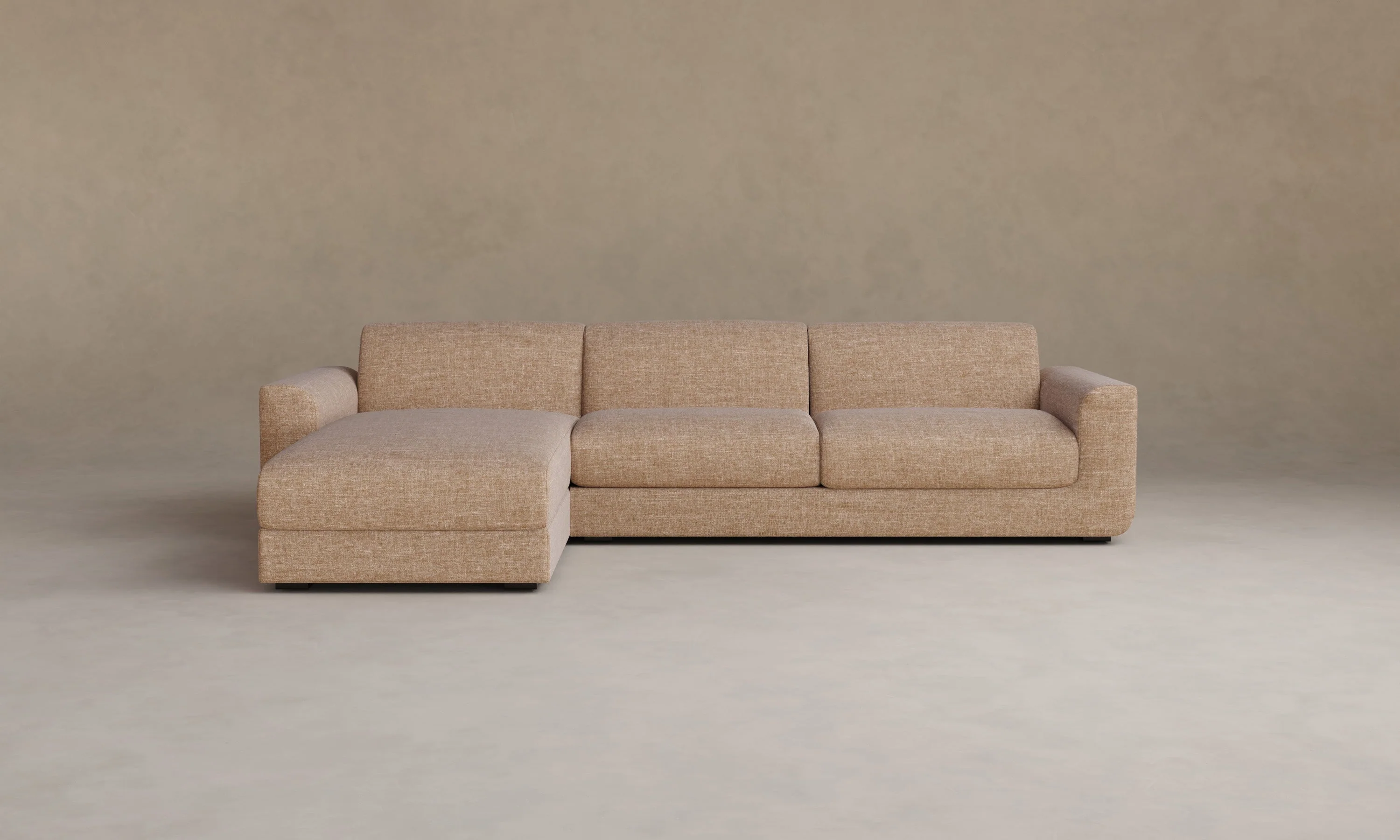 The Marcello Sectional - Heritage Belgian Linen Chai