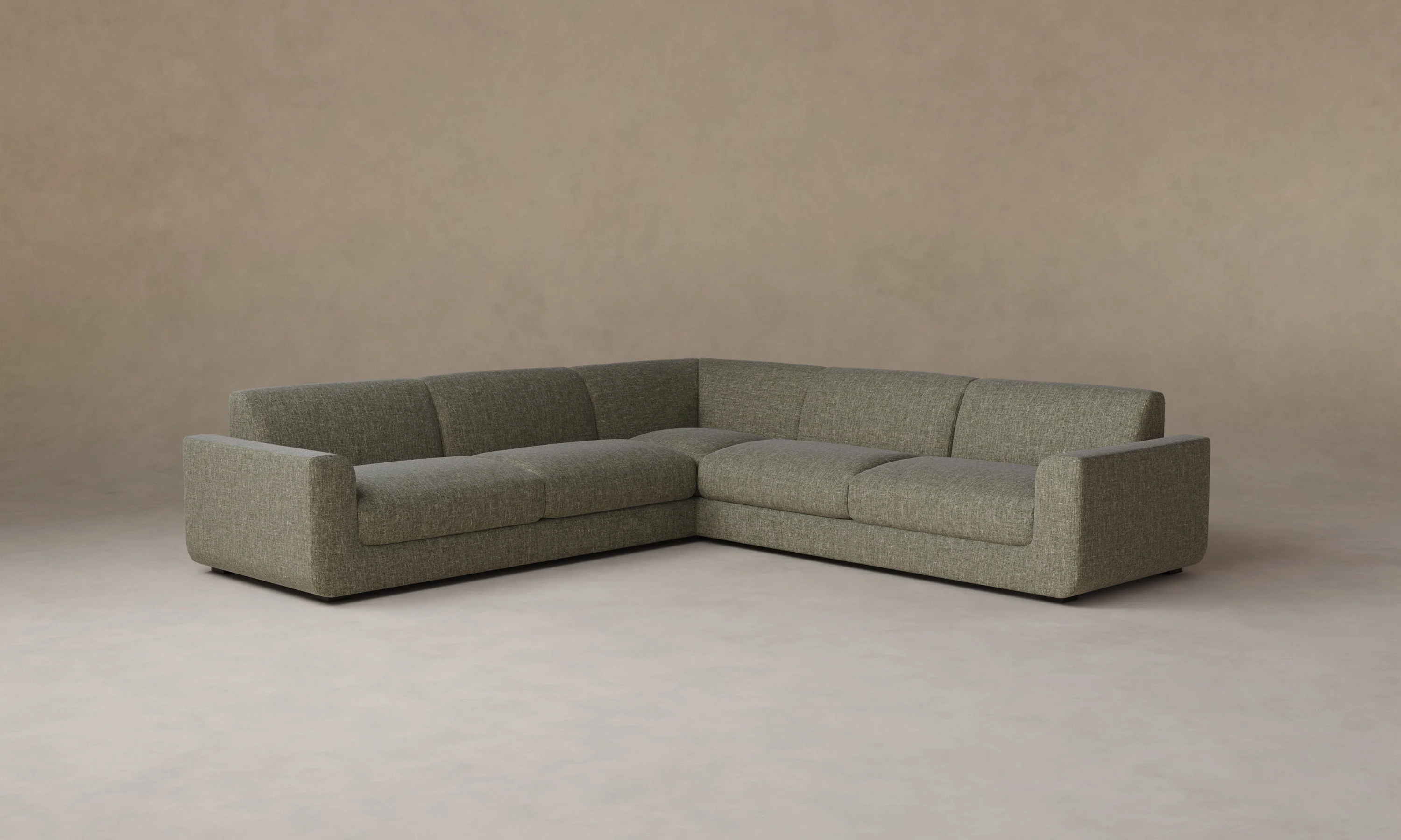 The Marcello Sectional - Heritage Belgian Linen Thyme - Image 3