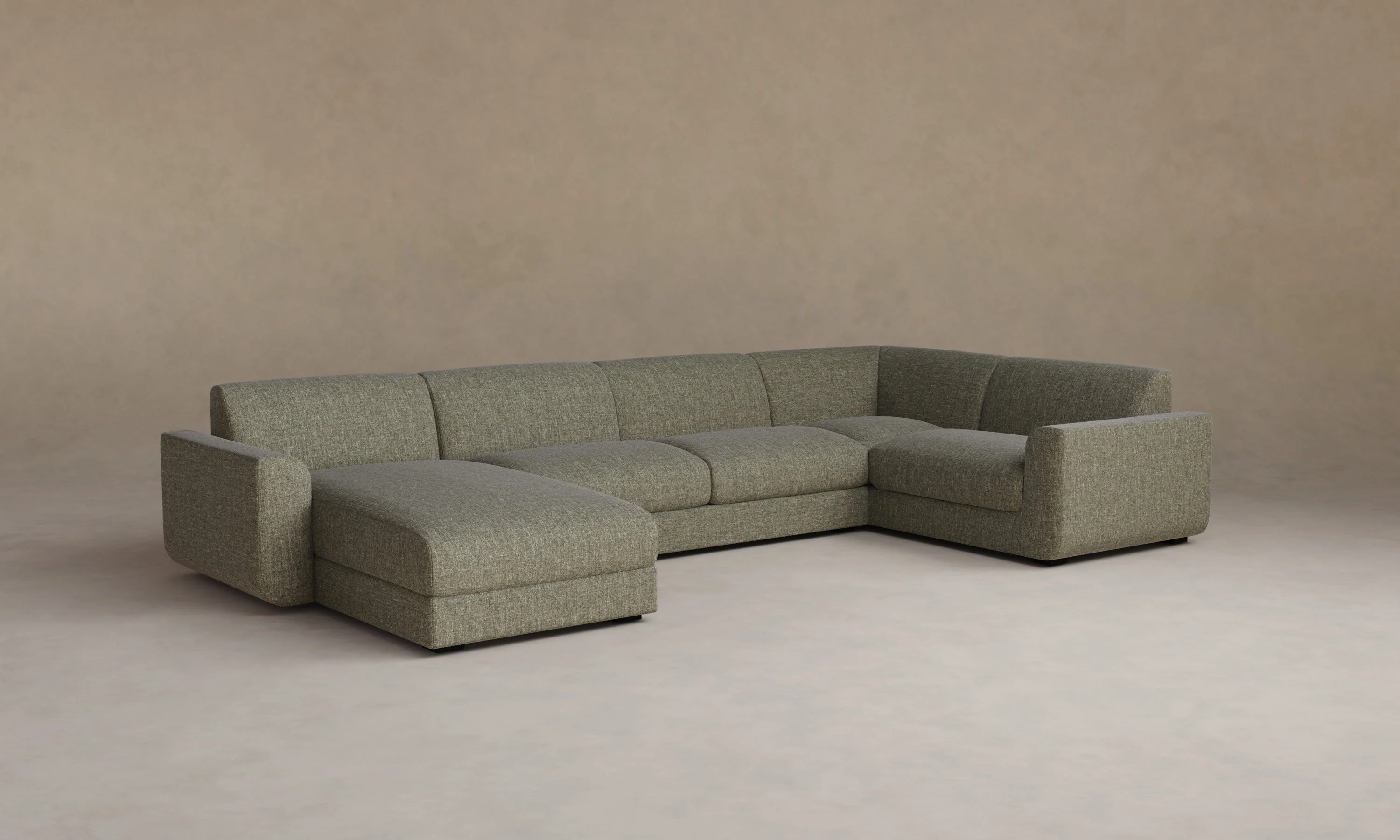 The Marcello Sectional - Heritage Belgian Linen Thyme - Image 5