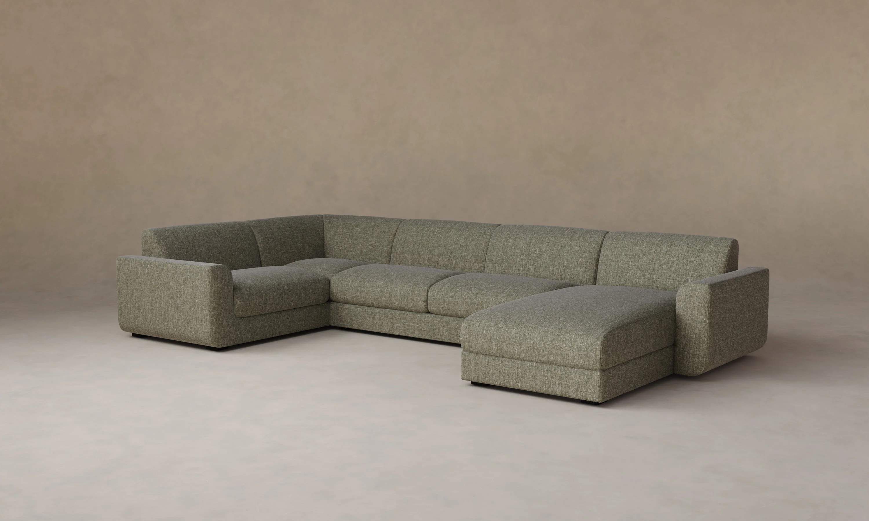 The Marcello Sectional - Heritage Belgian Linen Thyme - Image 6