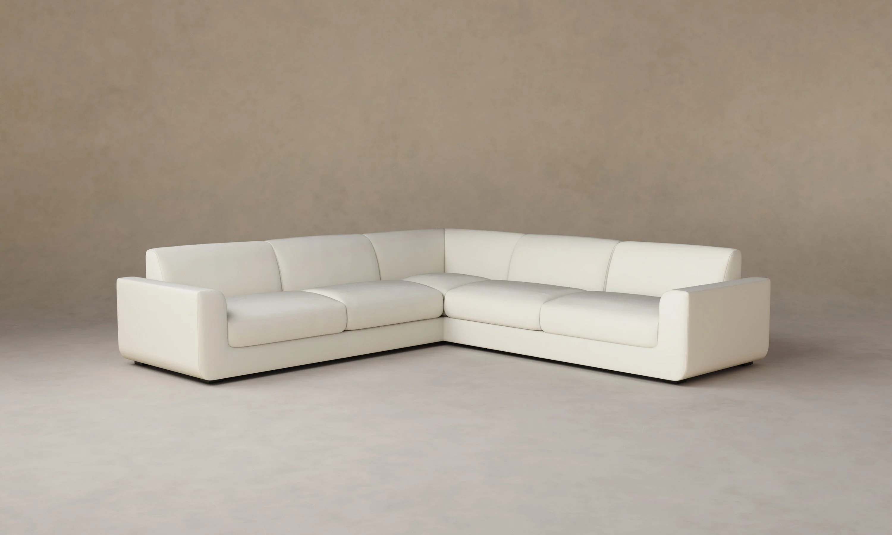 The Marcello Sectional - Italian Brushed Wool Vanilla - Image 3
