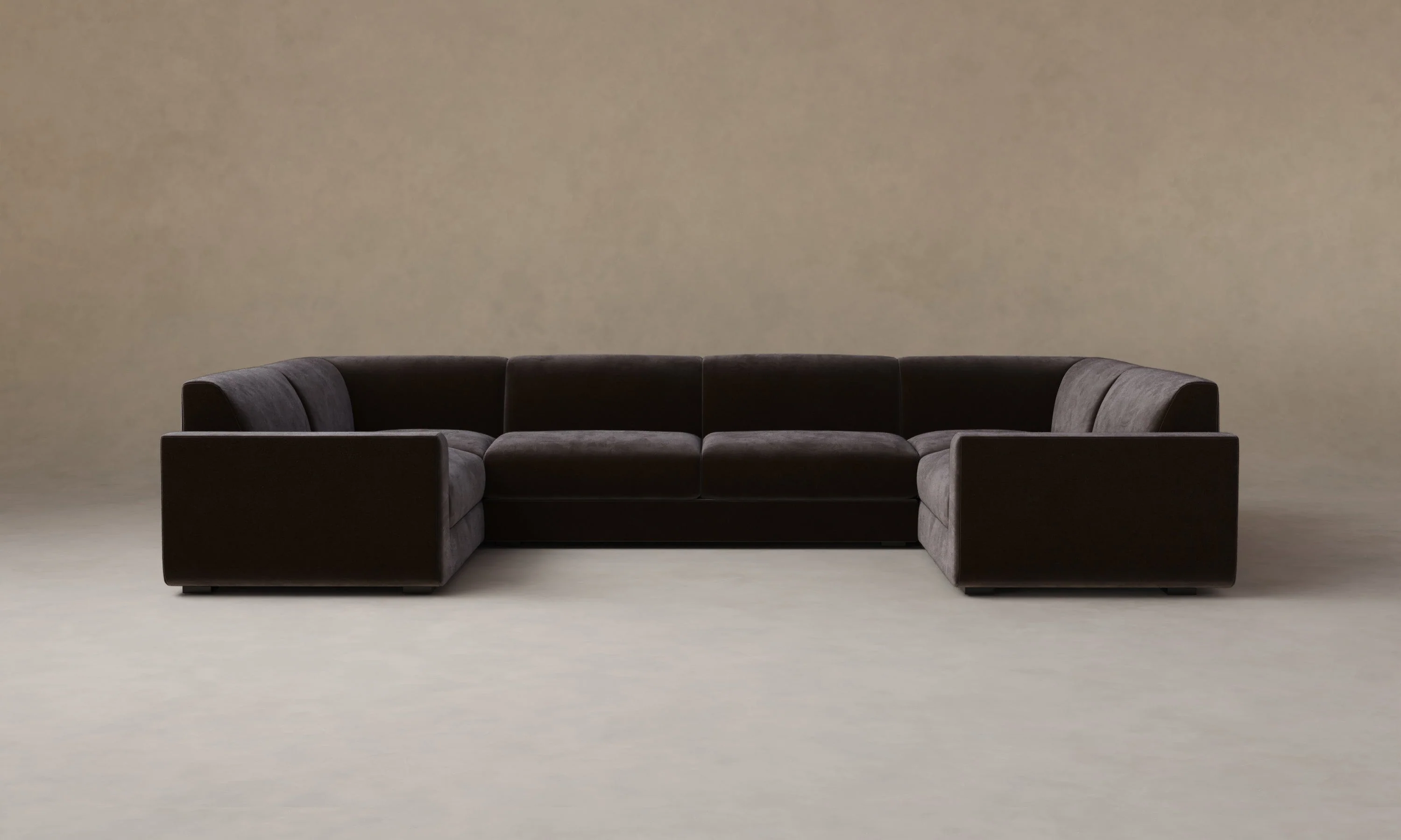 The Marcello Sectional - Mohair Chocolate - Image 7
