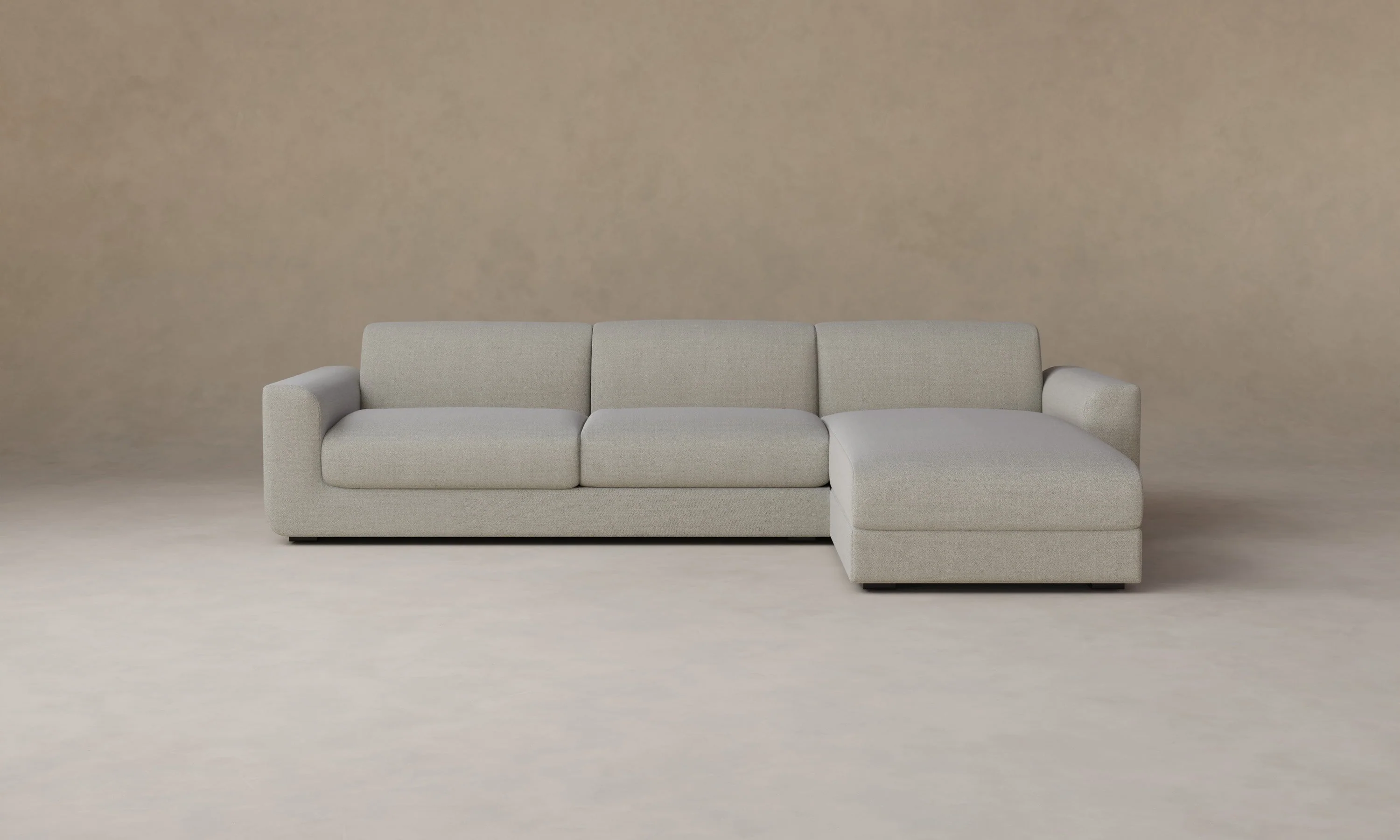 The Marcello Sectional - Performance Textural Weave Breeze - Image 2