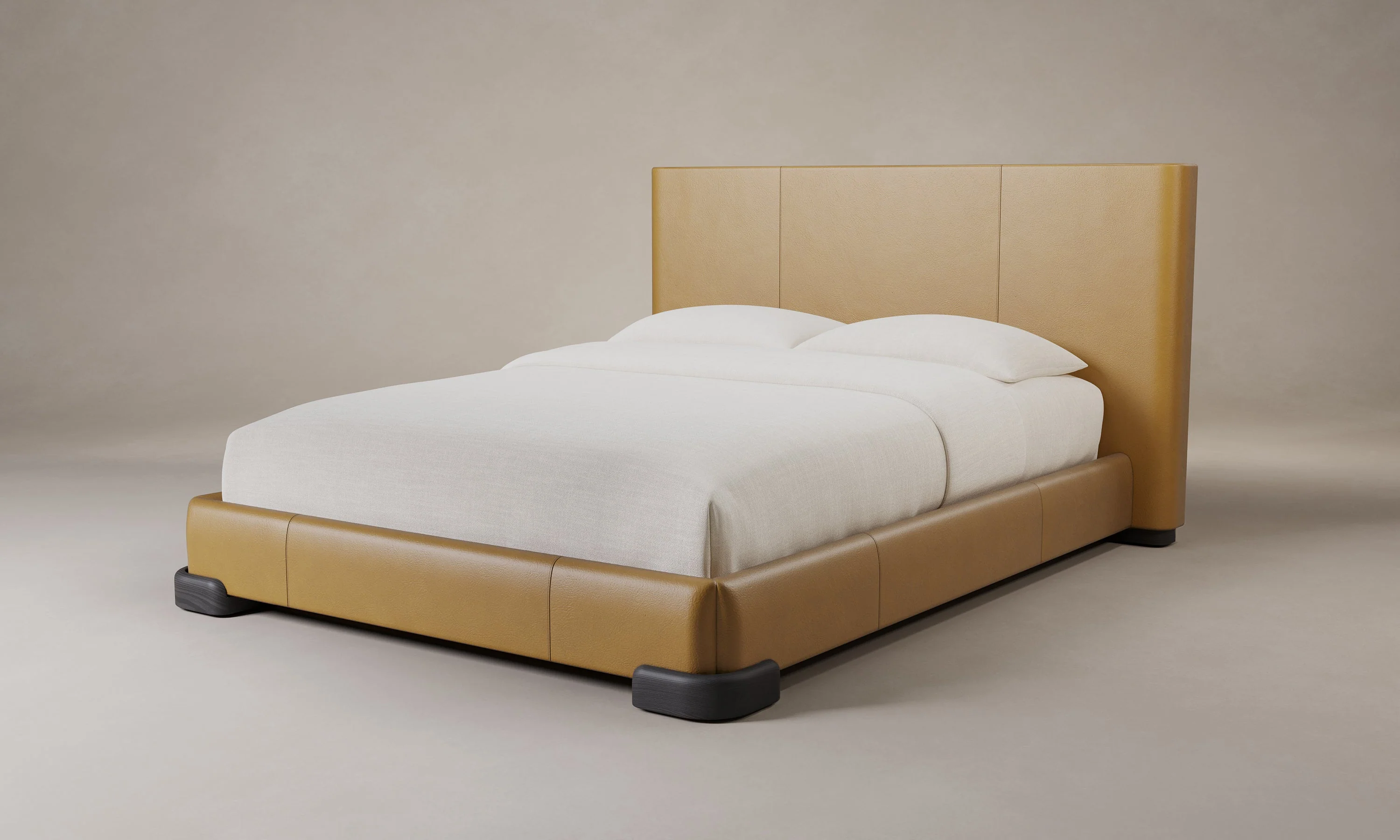 The Maxime Bed - Costa Leather Nutmeg - Image 3