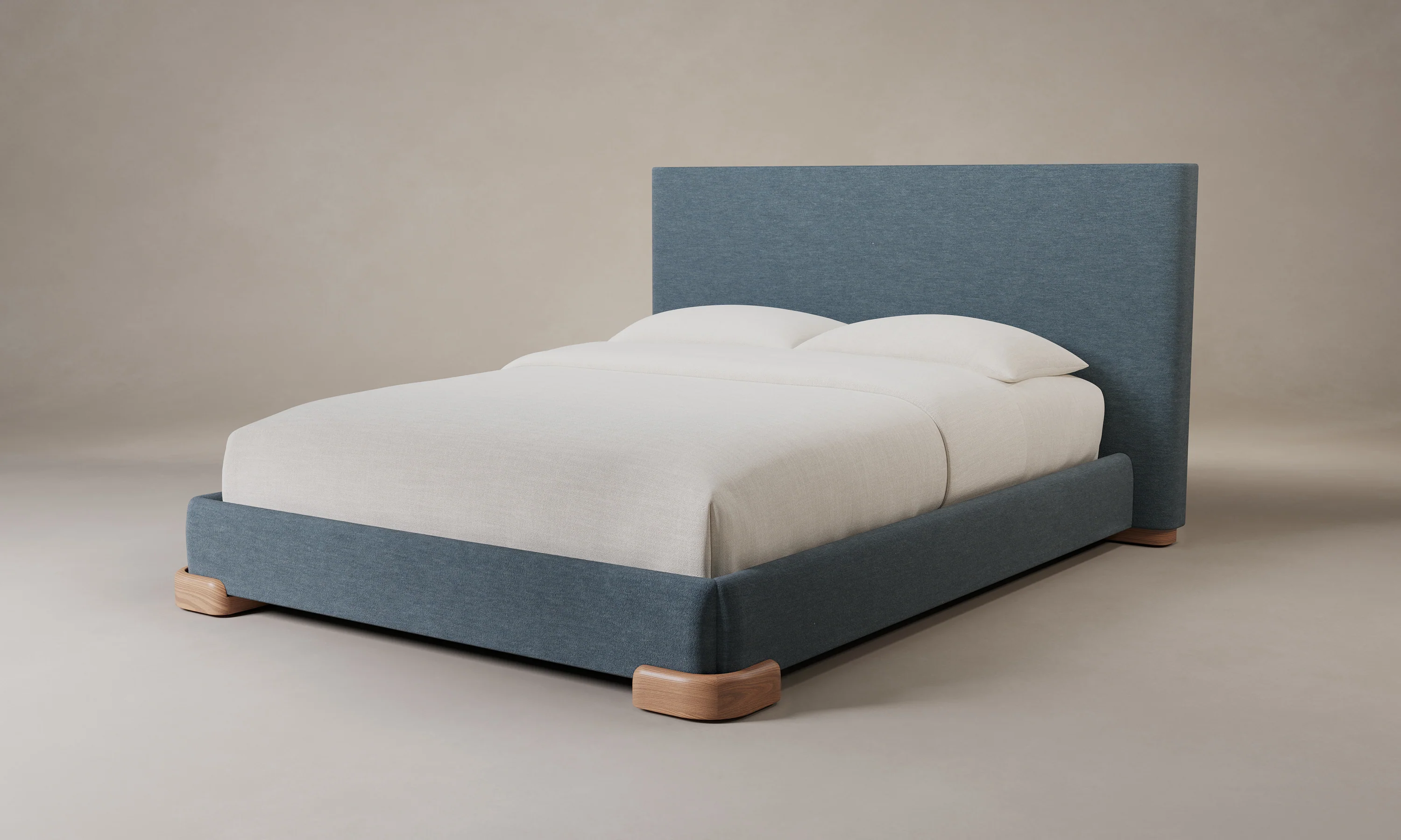 The Maxime Bed - Mohair Slate Blue - Image 6