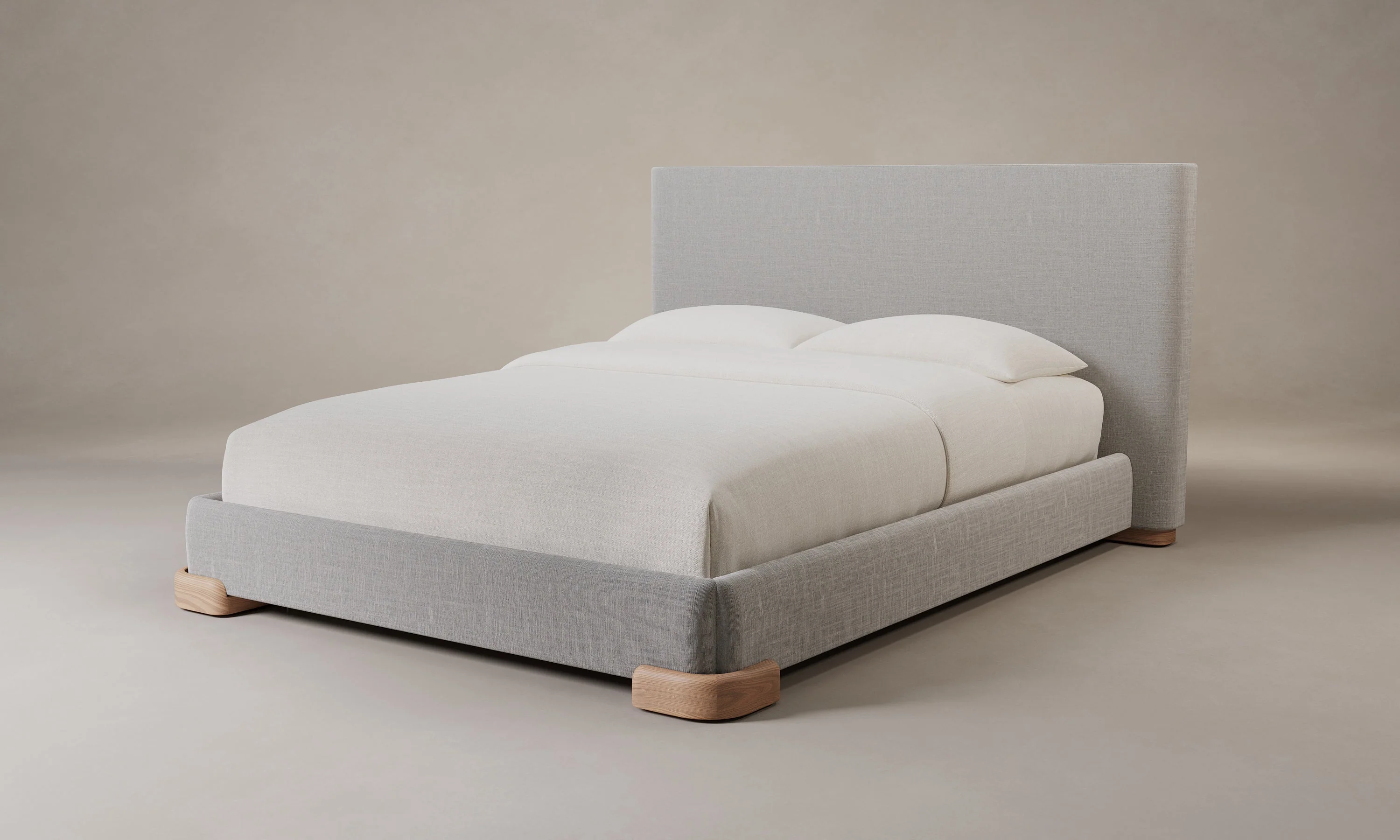 The Maxime Bed - Performance Linen Weave Beige
