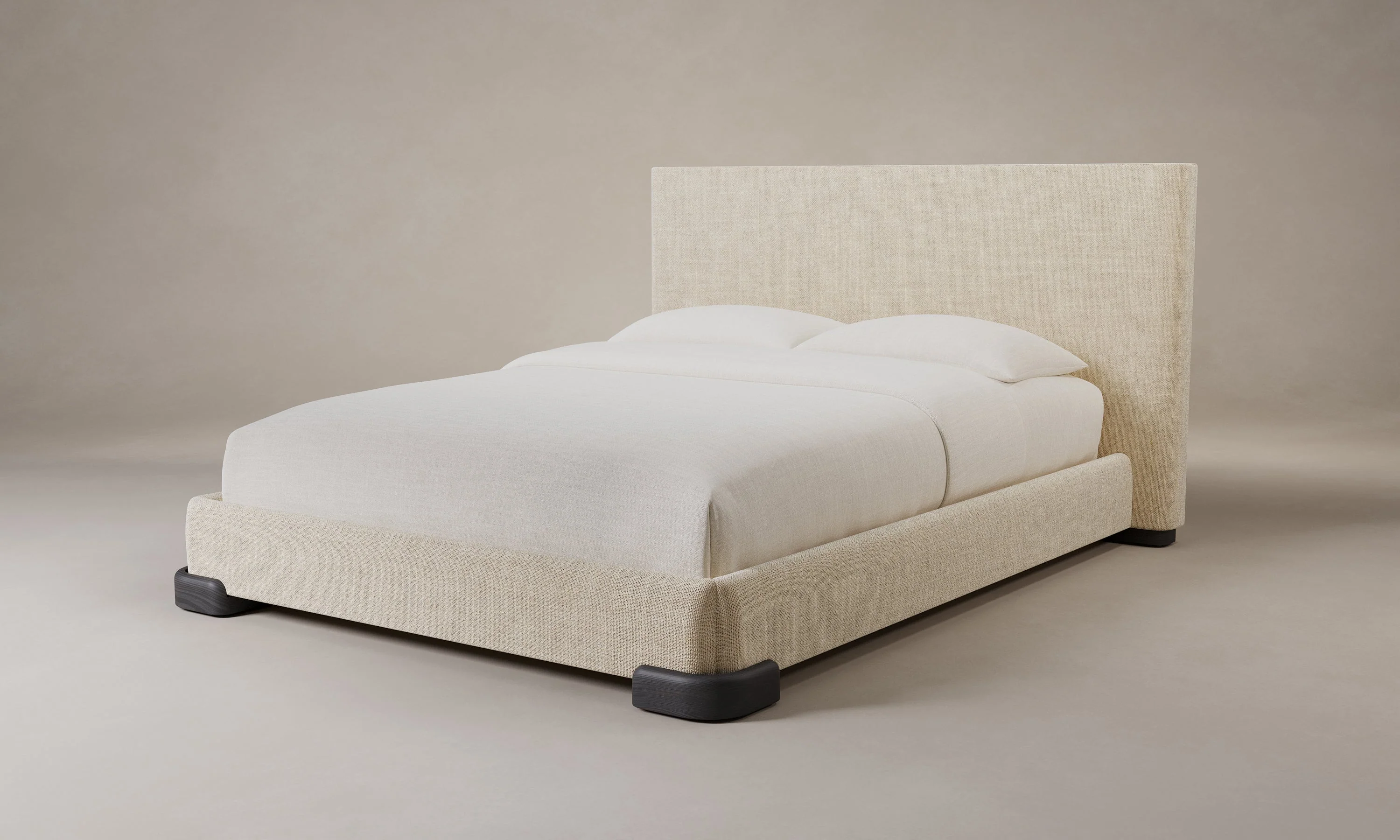 The Maxime Bed - Performance Textural Weave Savanna - Image 3