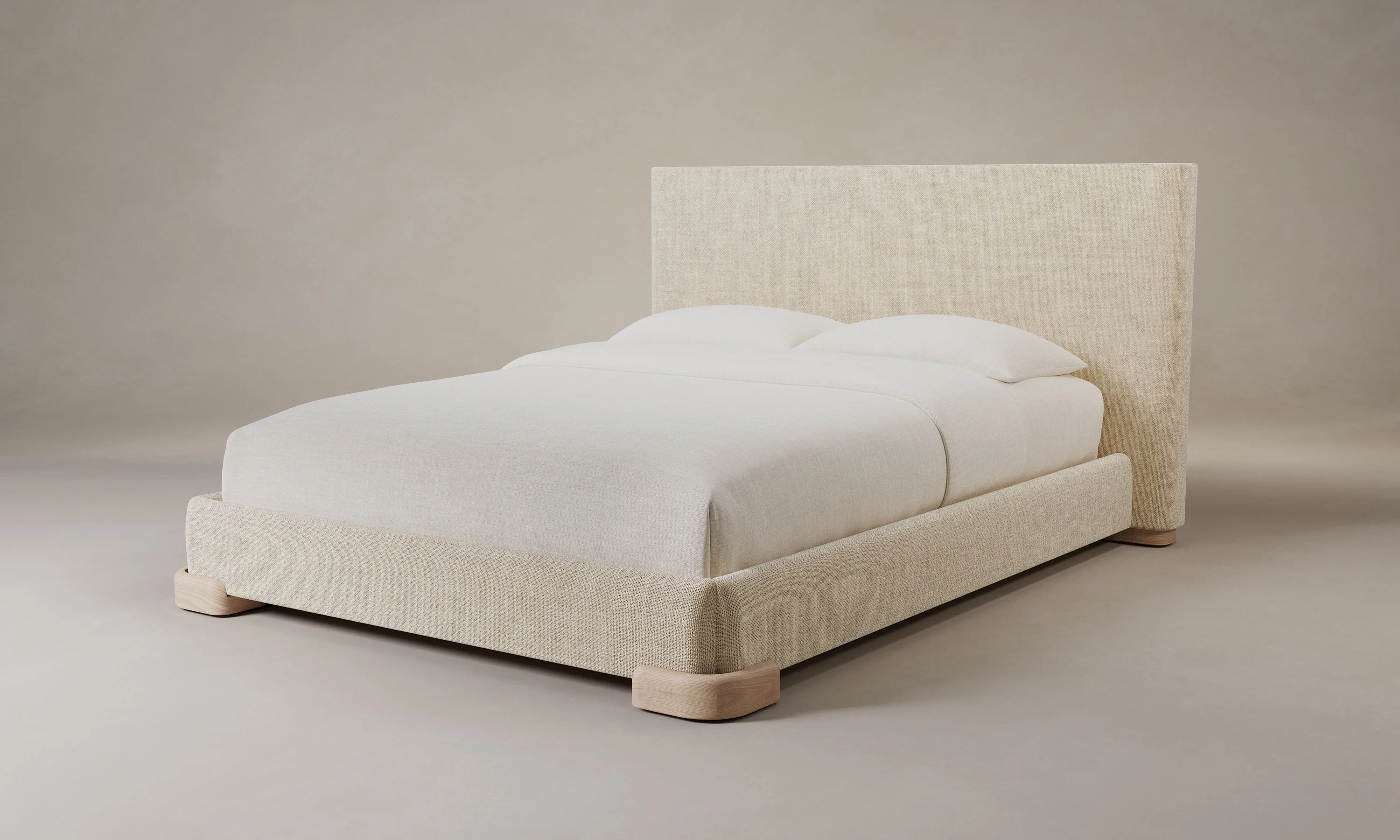 The Maxime Bed - Performance Textural Weave Savanna - Image 4