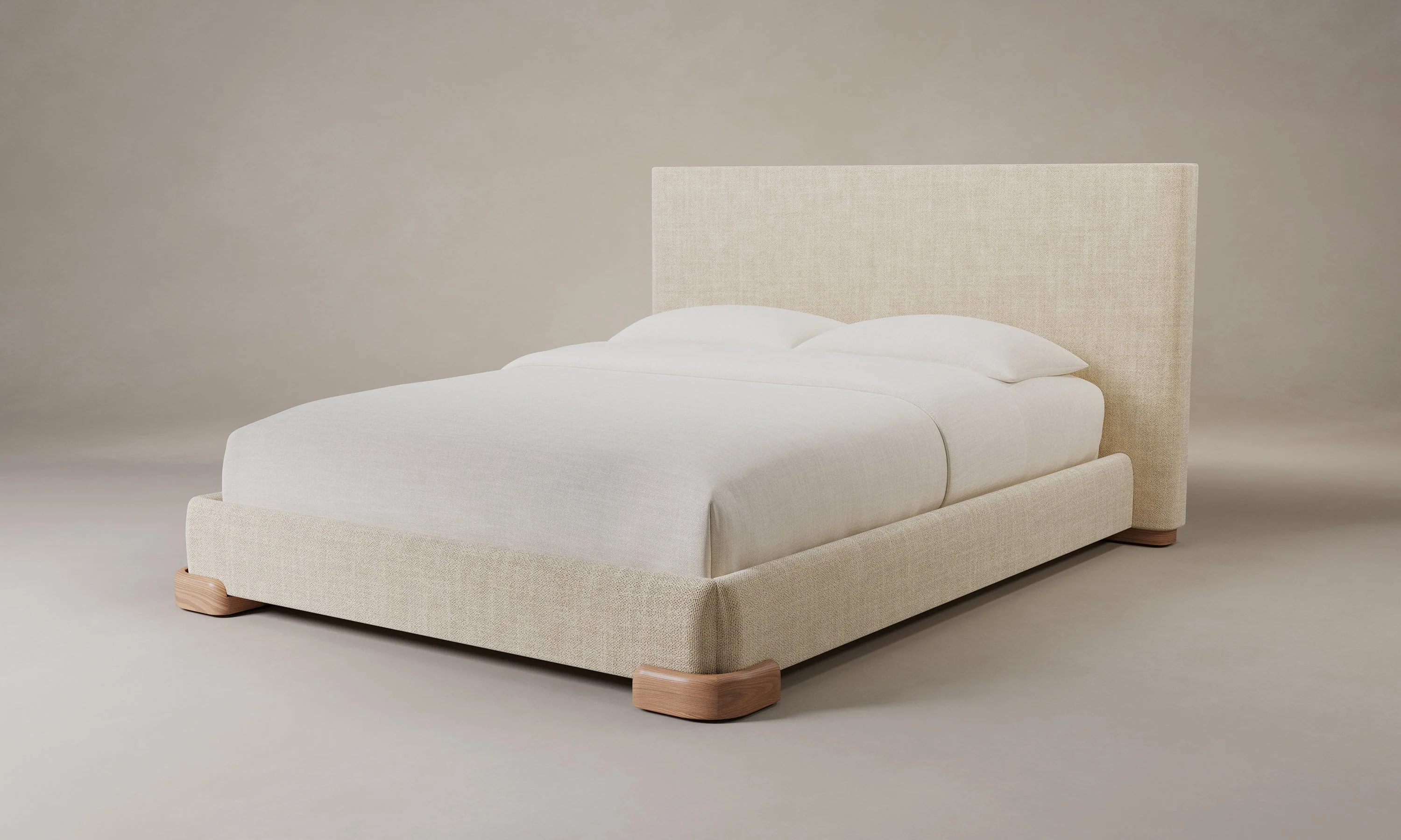 The Maxime Bed - Performance Textural Weave Savanna - Image 5