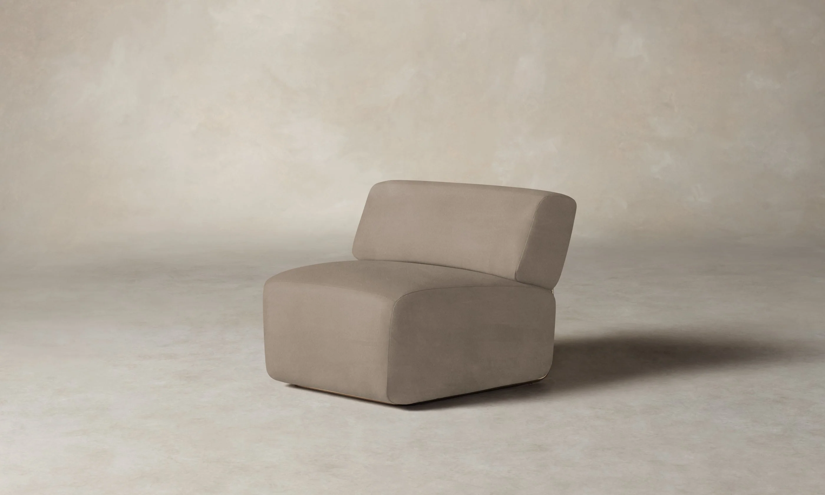 The Miles Modular Chair - Nubuck Leather Fawn