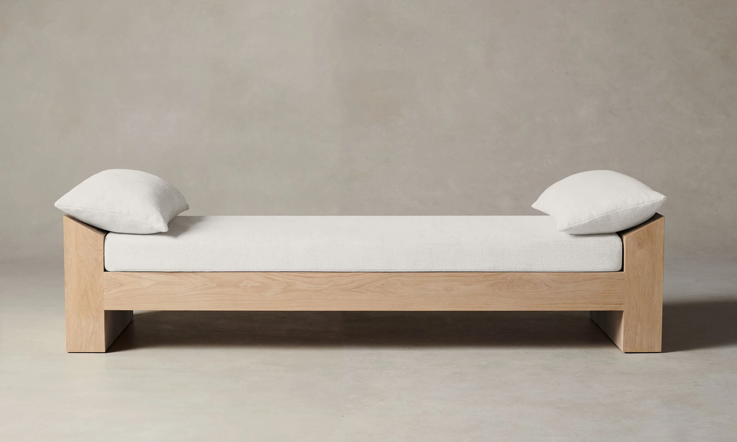 The Montauk Daybed - Italian Brushed Wool Vanilla