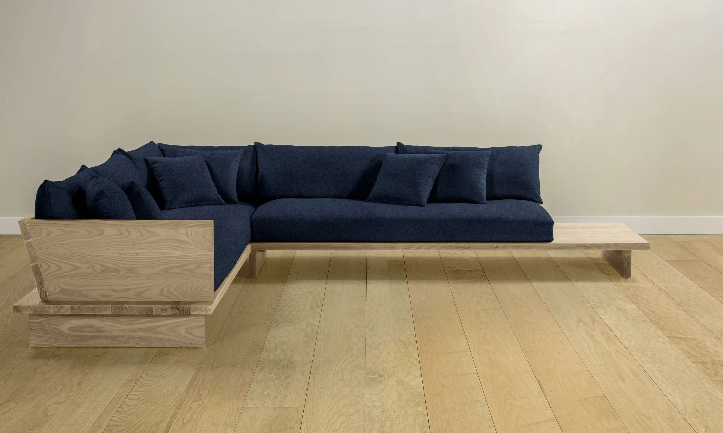 The Muir Sectional - Italian Brushed Wool Harbor - Image 11