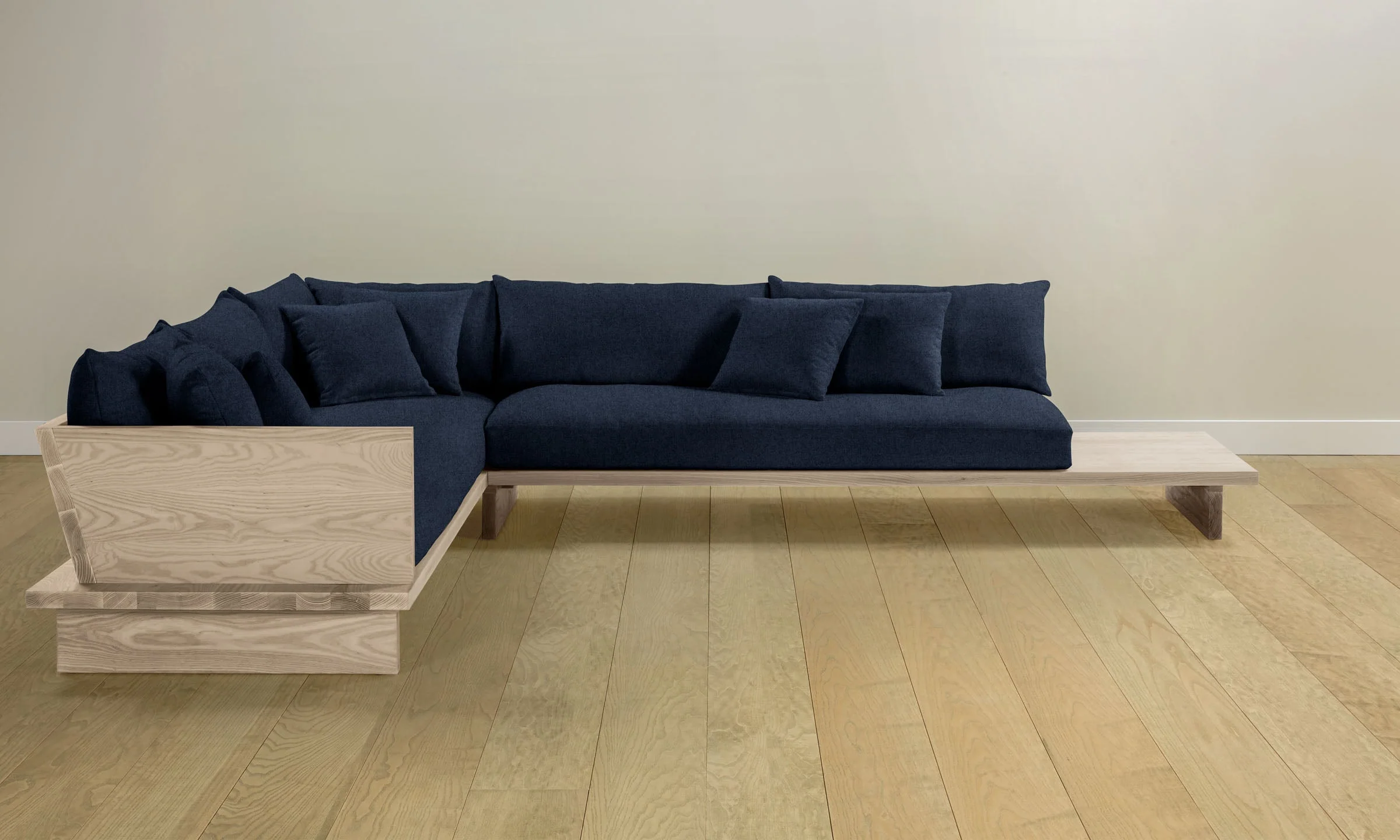 The Muir Sectional - Italian Brushed Wool Harbor - Image 13