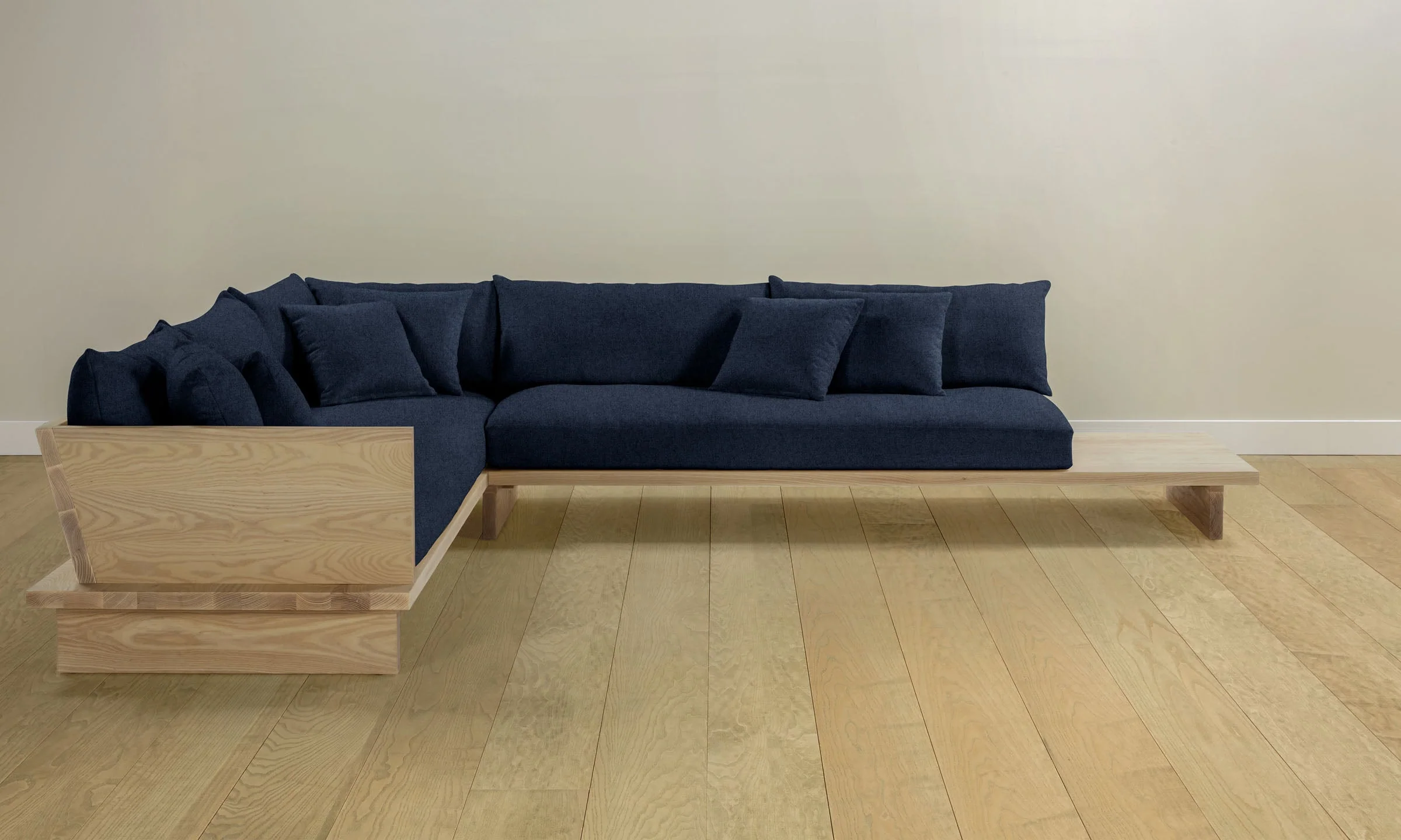 The Muir Sectional - Italian Brushed Wool Harbor - Image 3