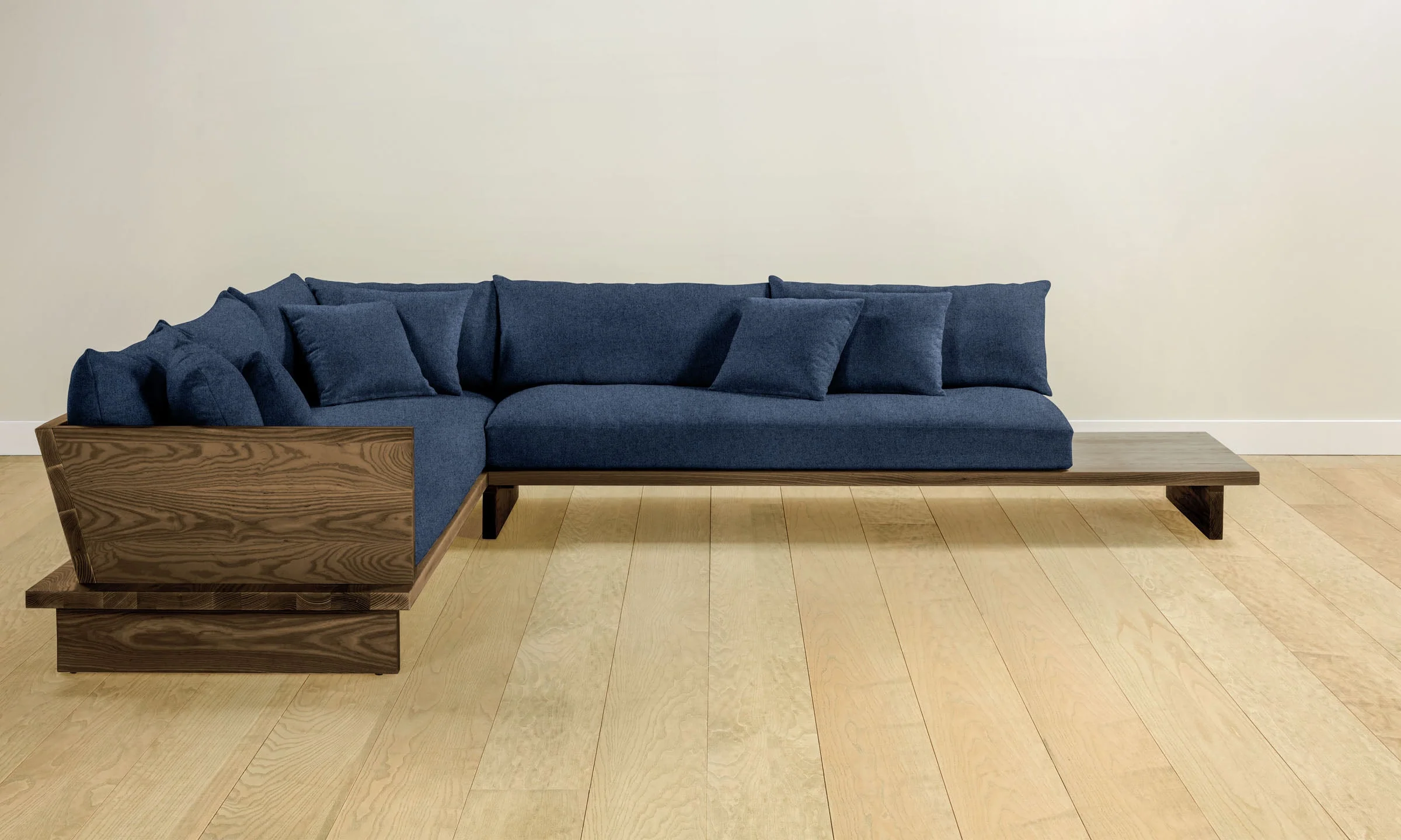 The Muir Sectional - Italian Brushed Wool Harbor - Image 7