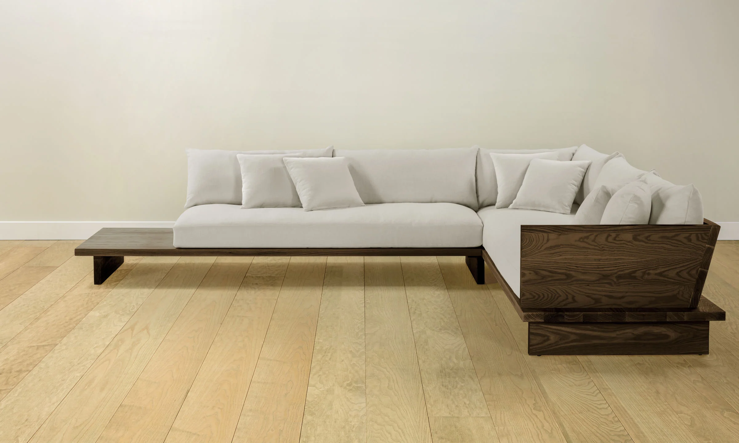 The Muir Sectional - Italian Brushed Wool Vanilla - Image 4