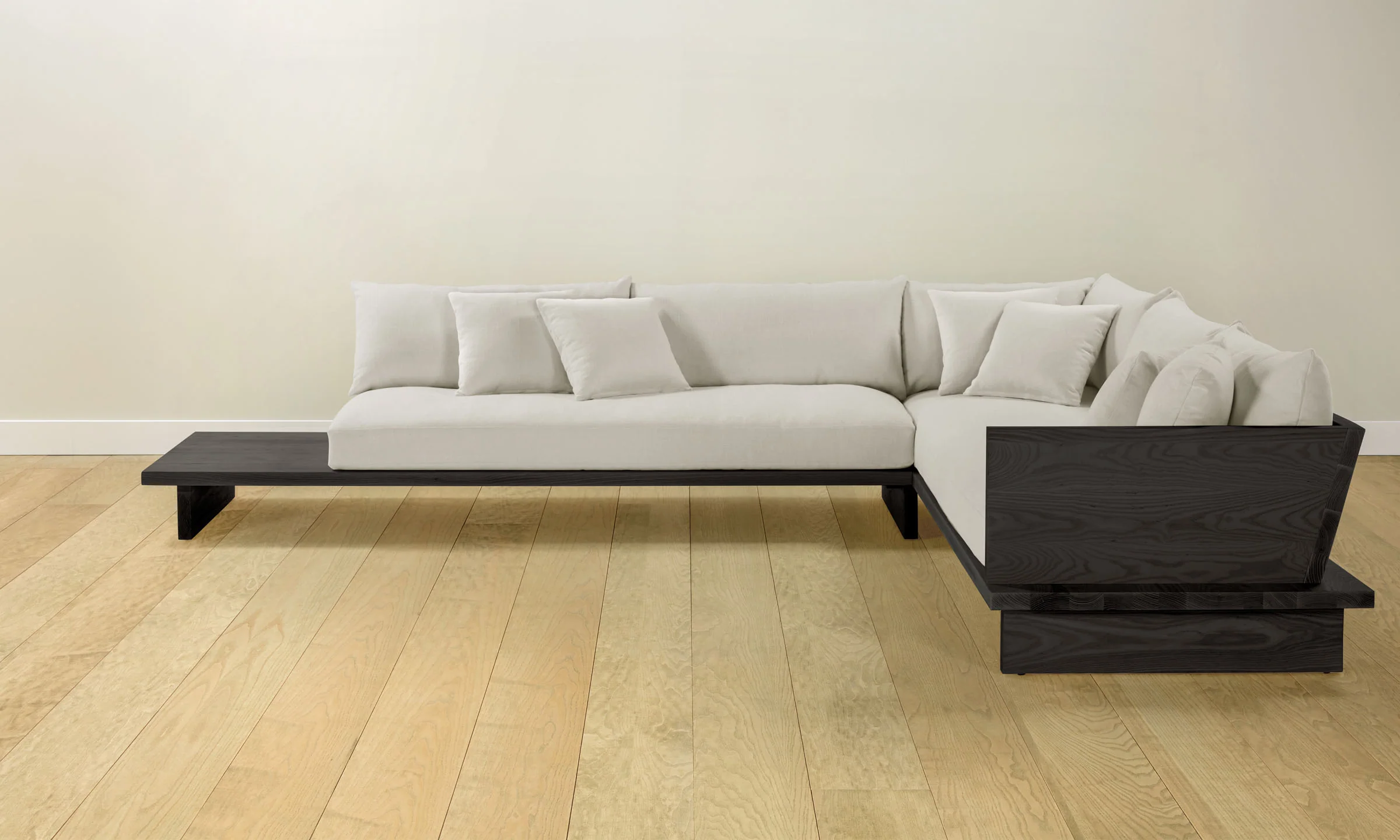 The Muir Sectional - Italian Brushed Wool Vanilla - Image 5