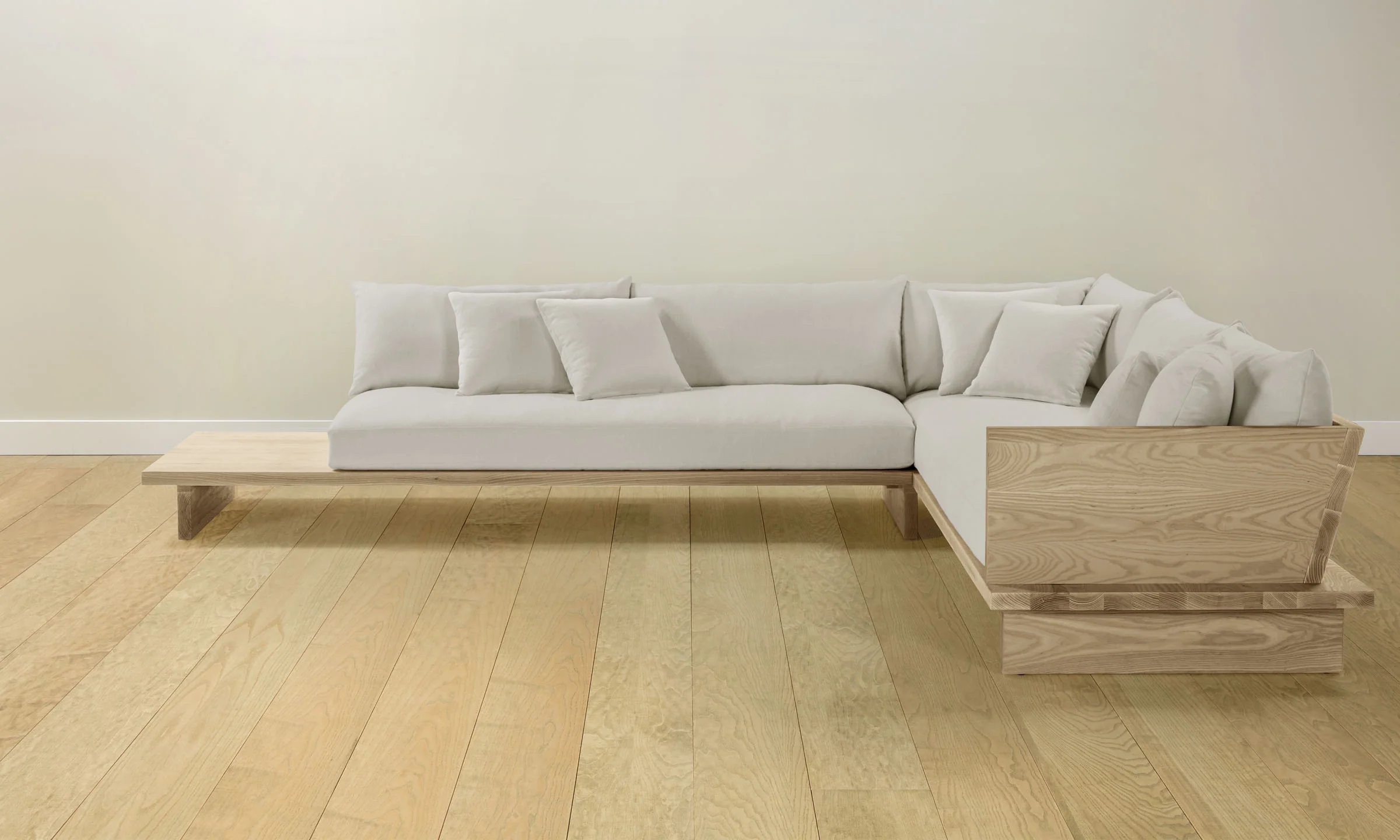 The Muir Sectional - Italian Brushed Wool Vanilla - Image 6