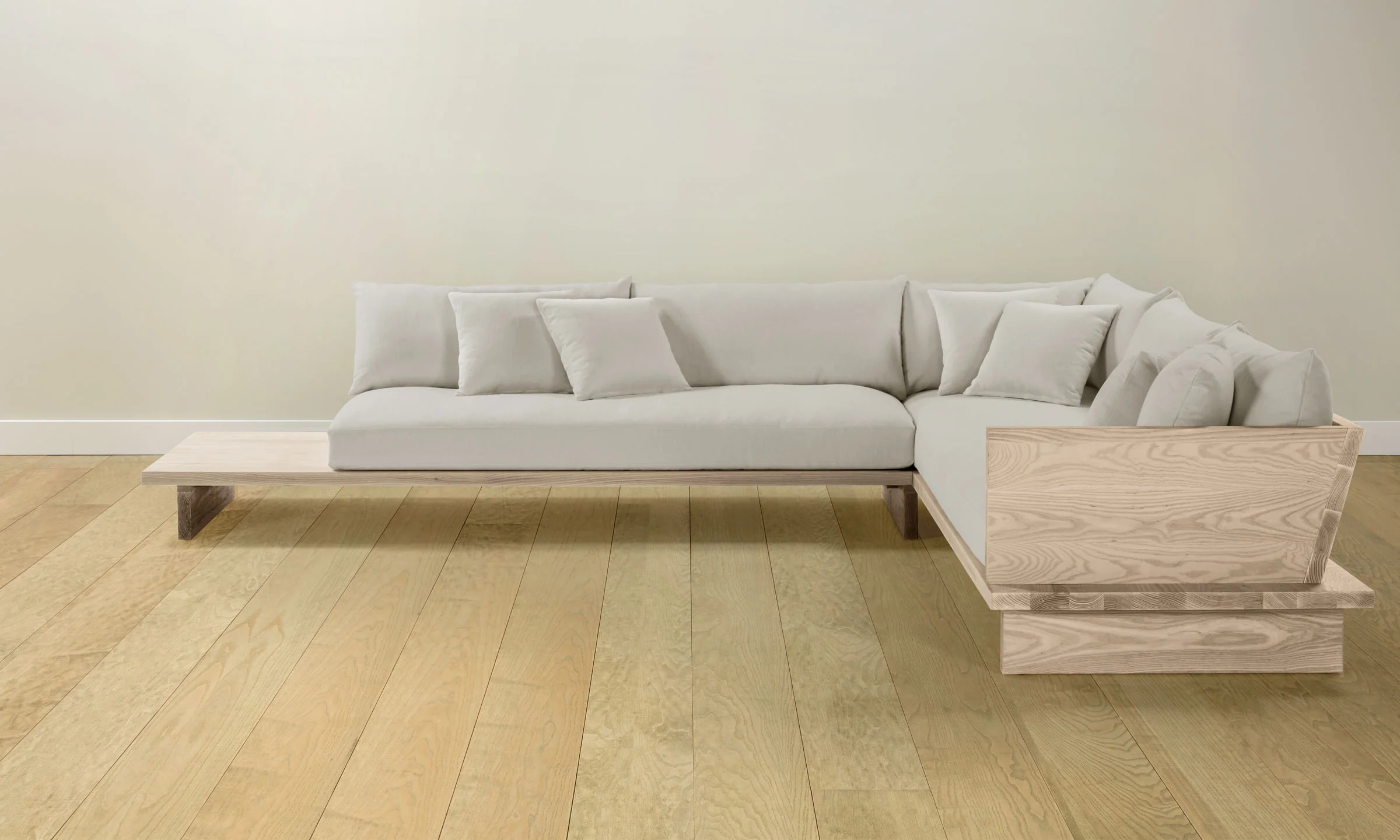 The Muir Sectional - Italian Brushed Wool Vanilla - Image 7