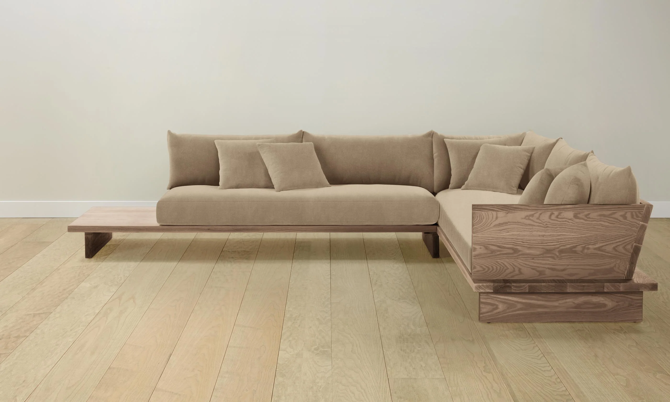 The Muir Sectional - Mohair Almond - Image 3