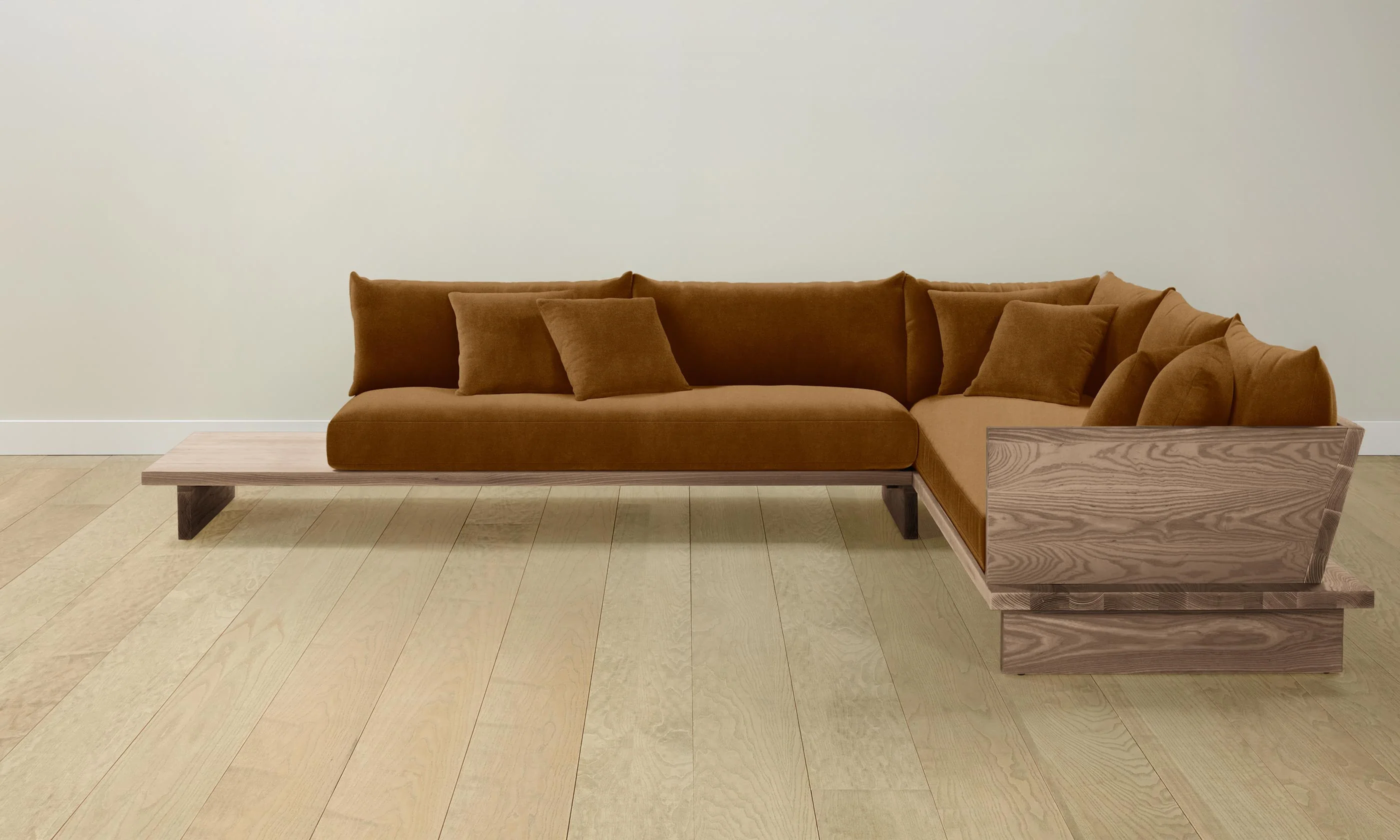 The Muir Sectional - Mohair Brown Sugar - Image 3