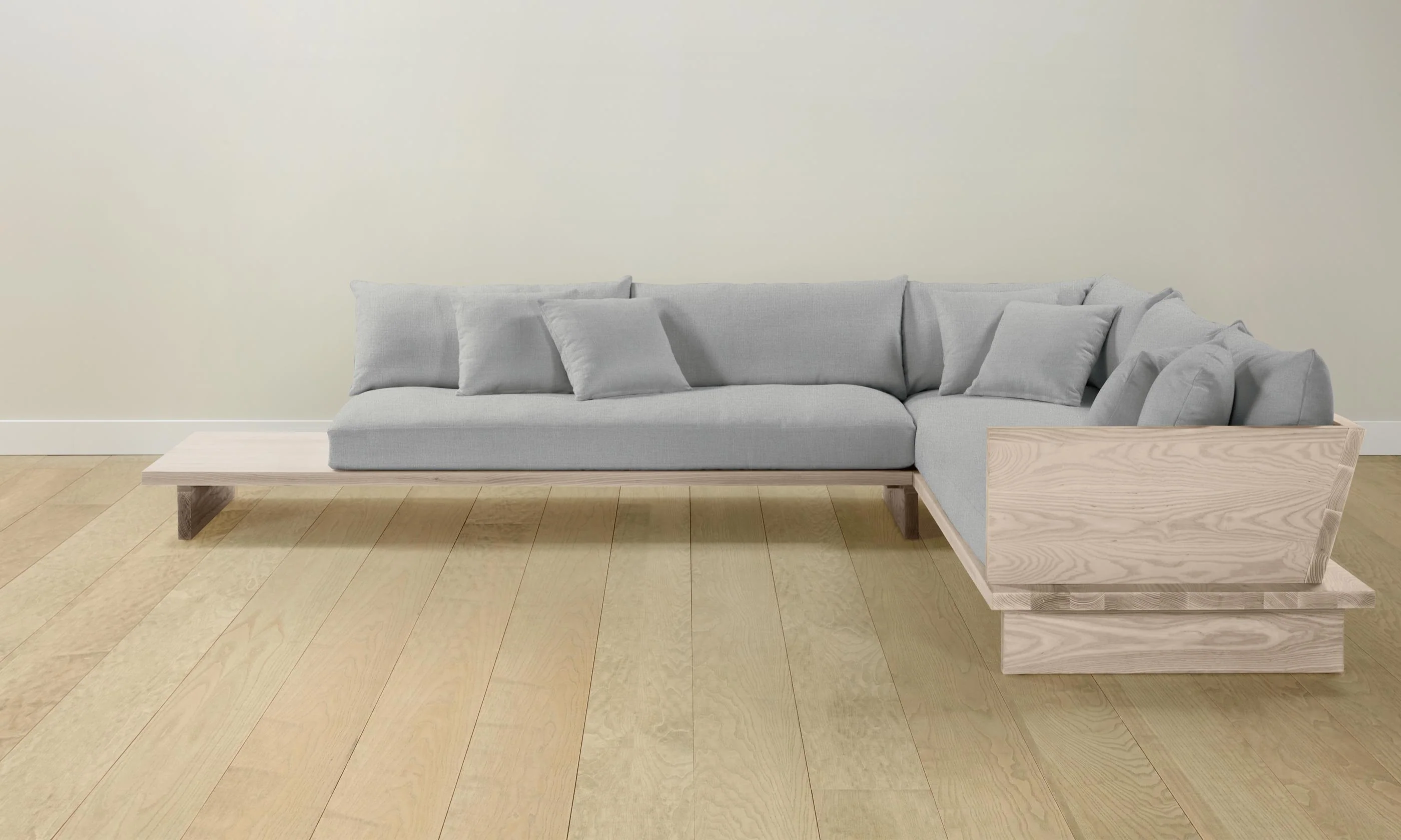 The Muir Sectional - Performance Linen Weave Cloud - Image 7