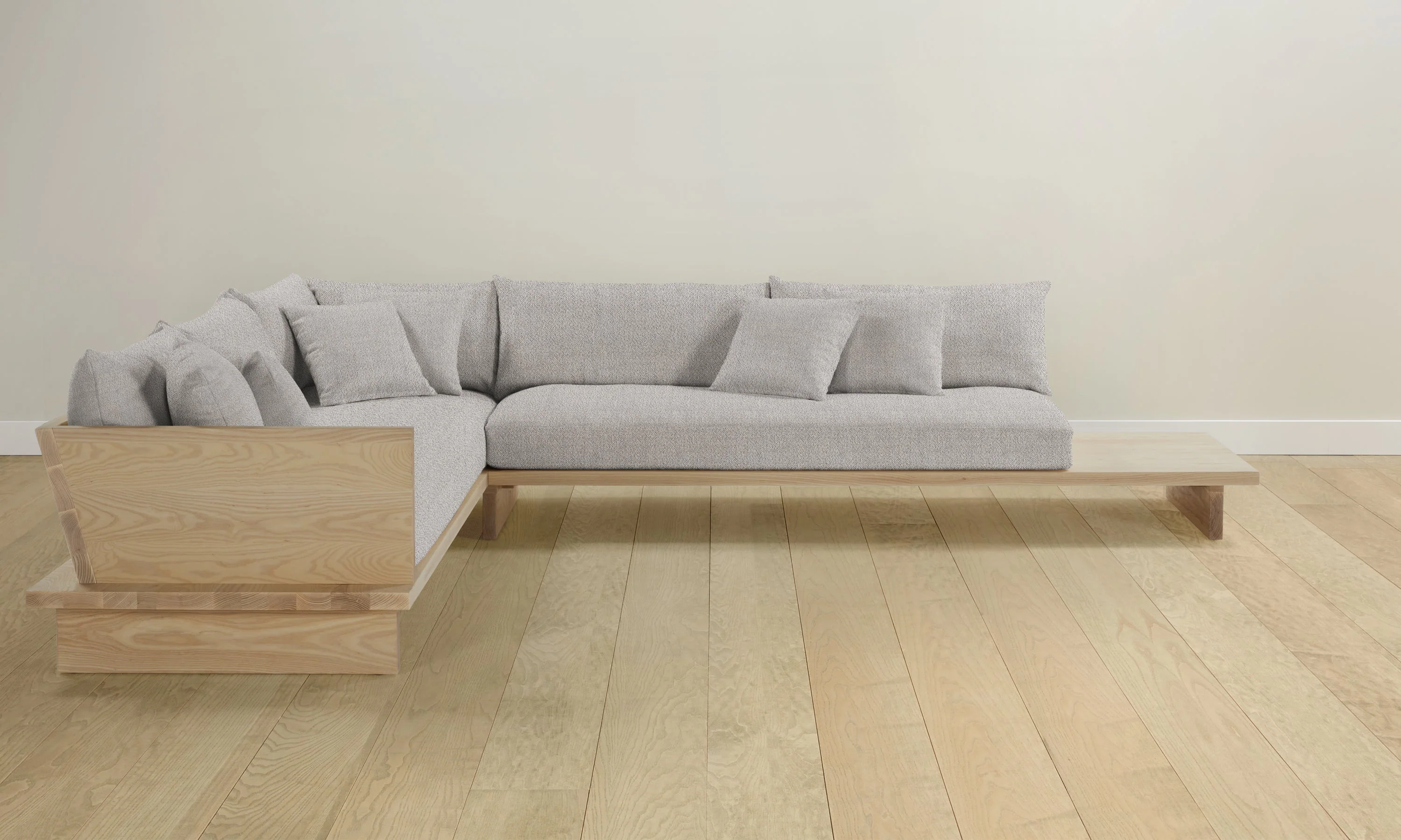 The Muir Sectional - Performance Textural Weave Breeze - Image 2