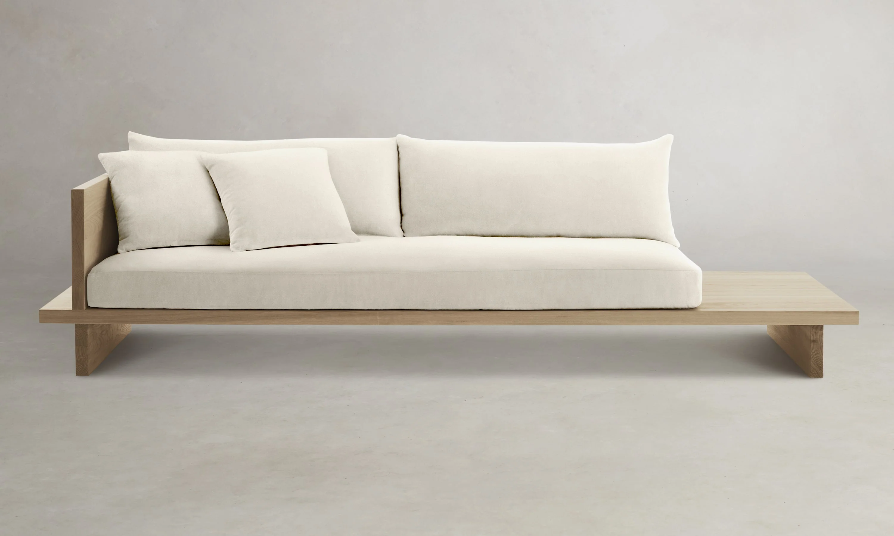 The Muir Sofa - Marled Alpaca Velvet Porcelain - Image 2