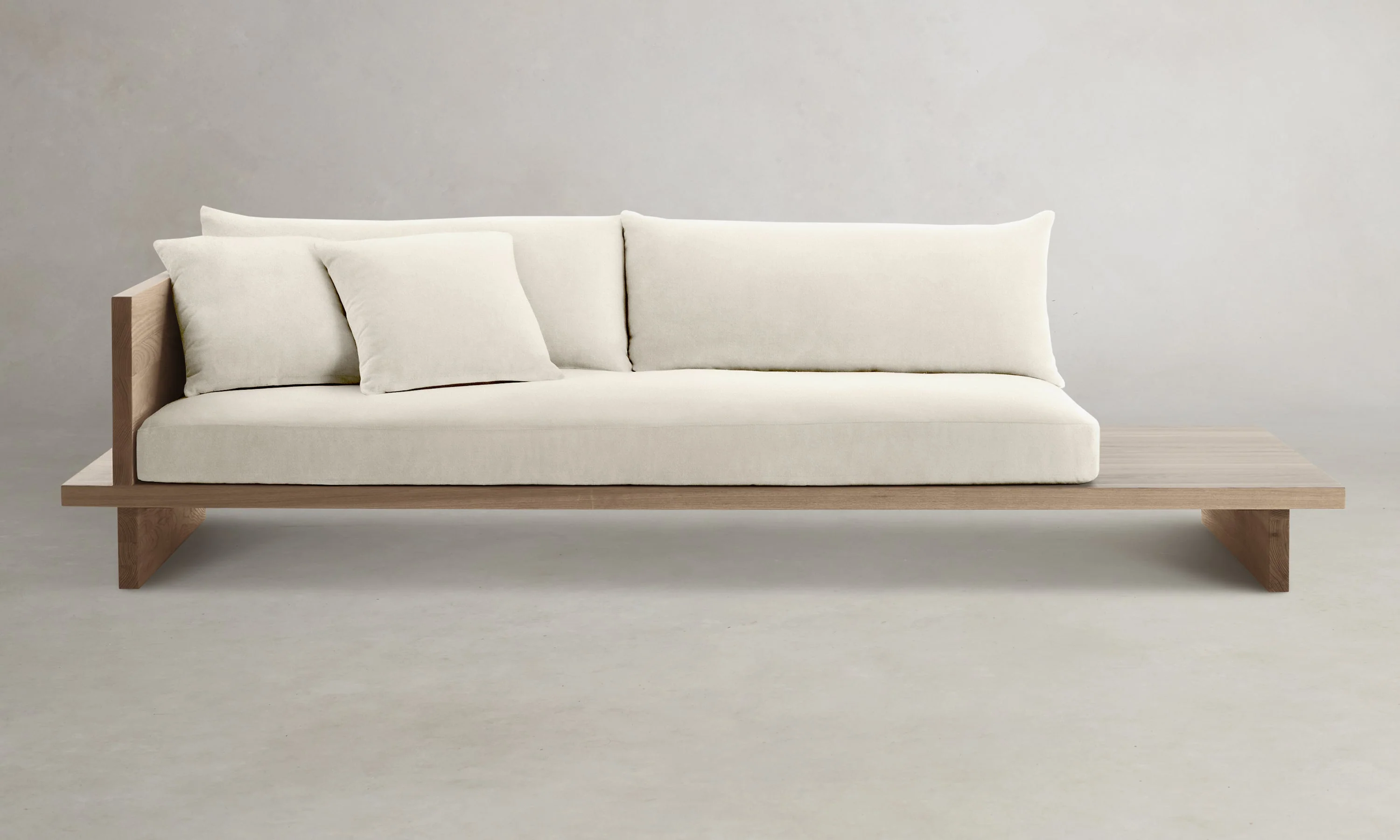 The Muir Sofa - Marled Alpaca Velvet Porcelain - Image 3