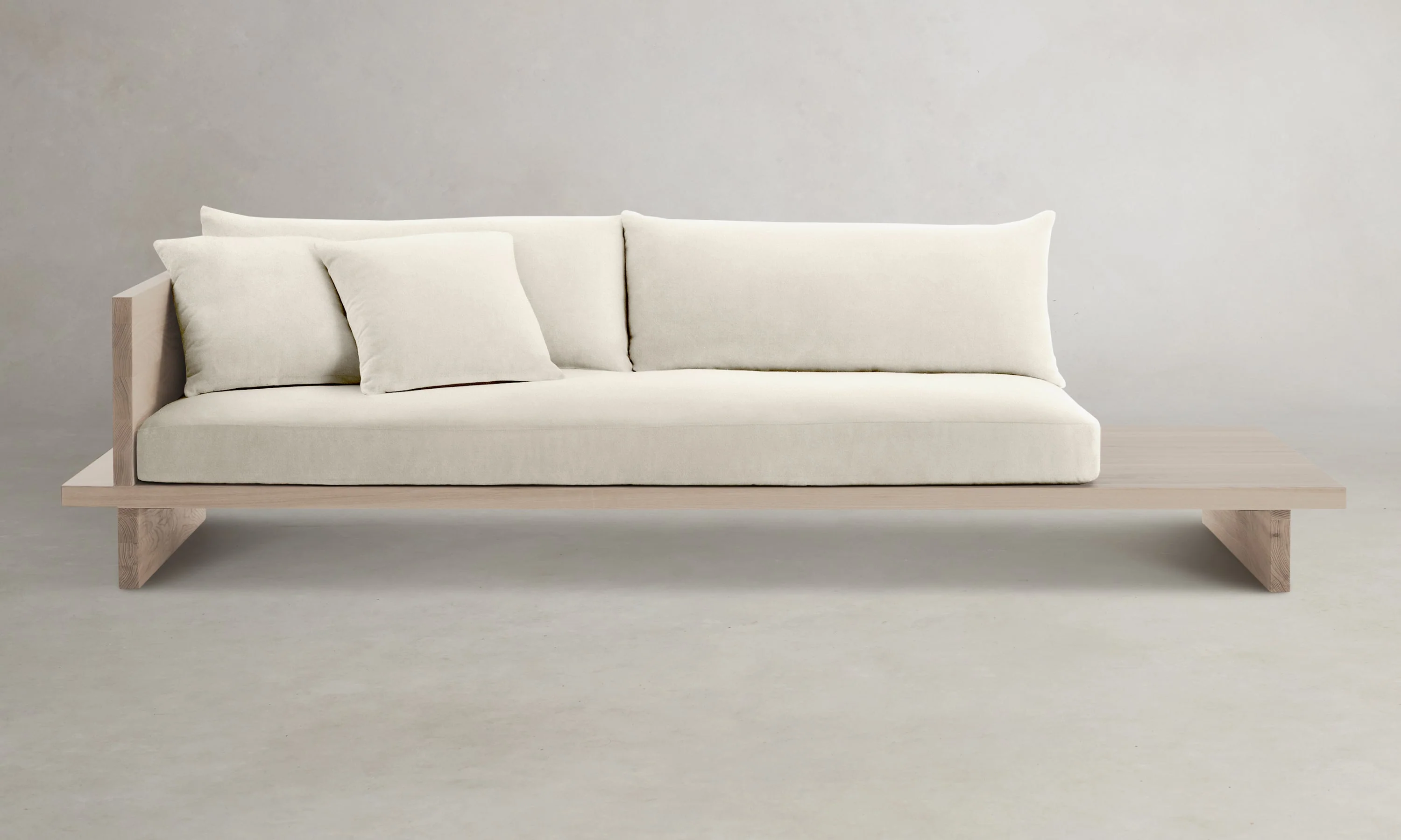 The Muir Sofa - Marled Alpaca Velvet Porcelain - Image 7