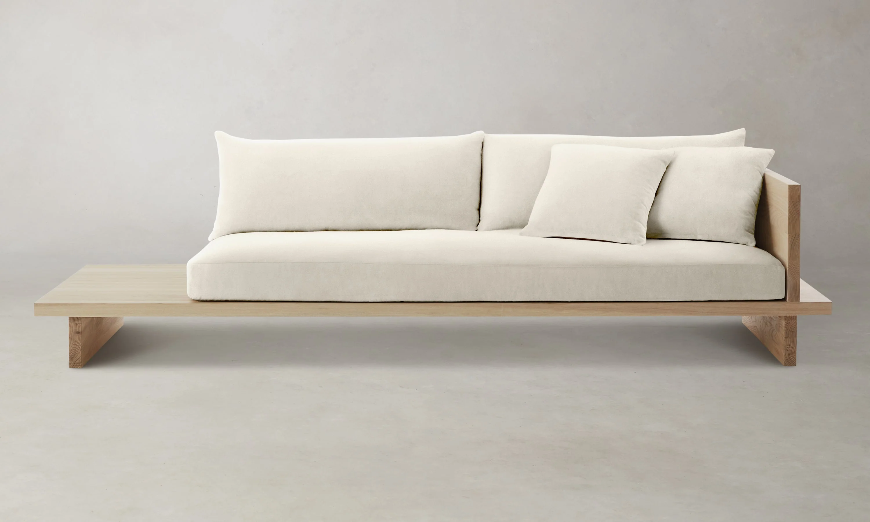The Muir Sofa - Marled Alpaca Velvet Porcelain - Image 8