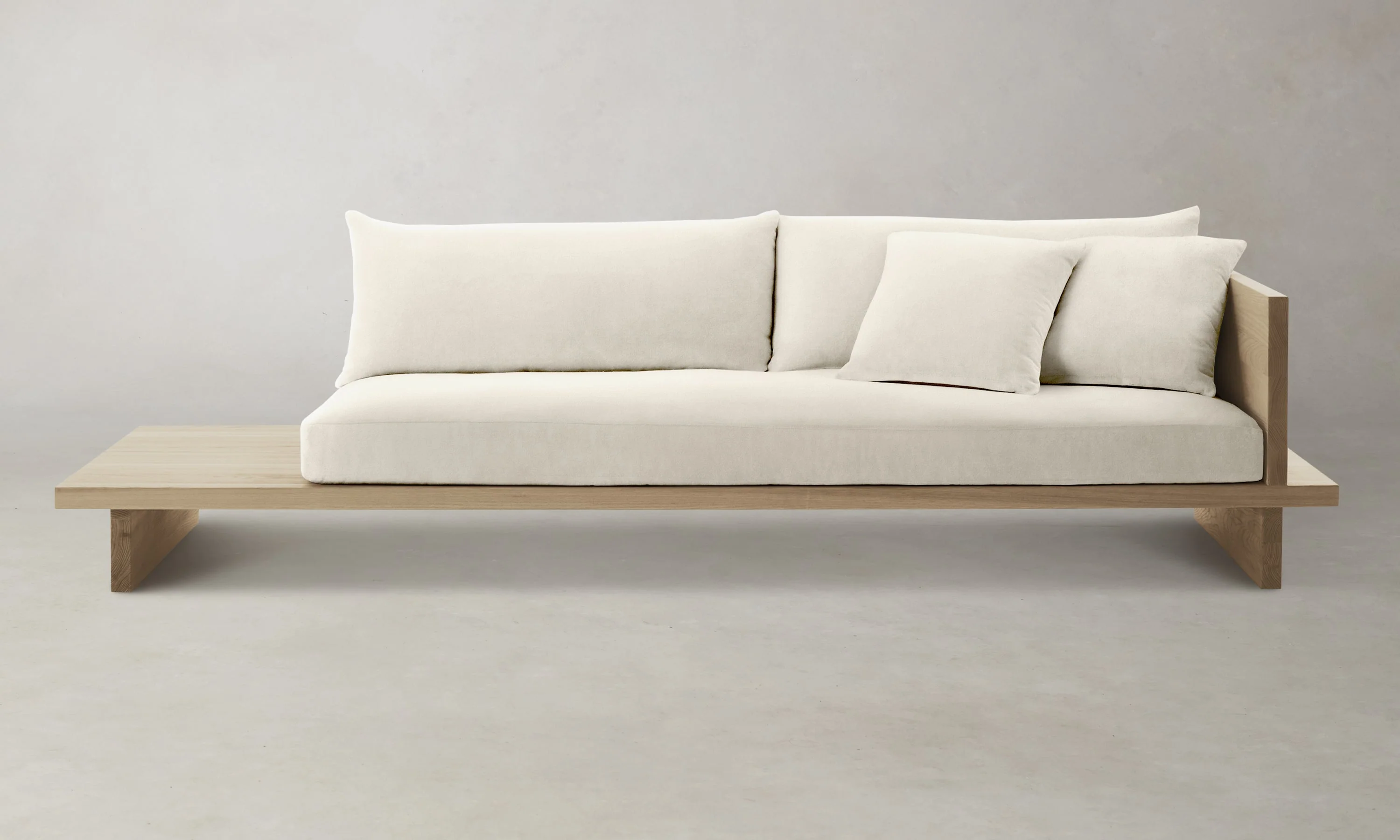 The Muir Sofa - Marled Alpaca Velvet Porcelain - Image 9