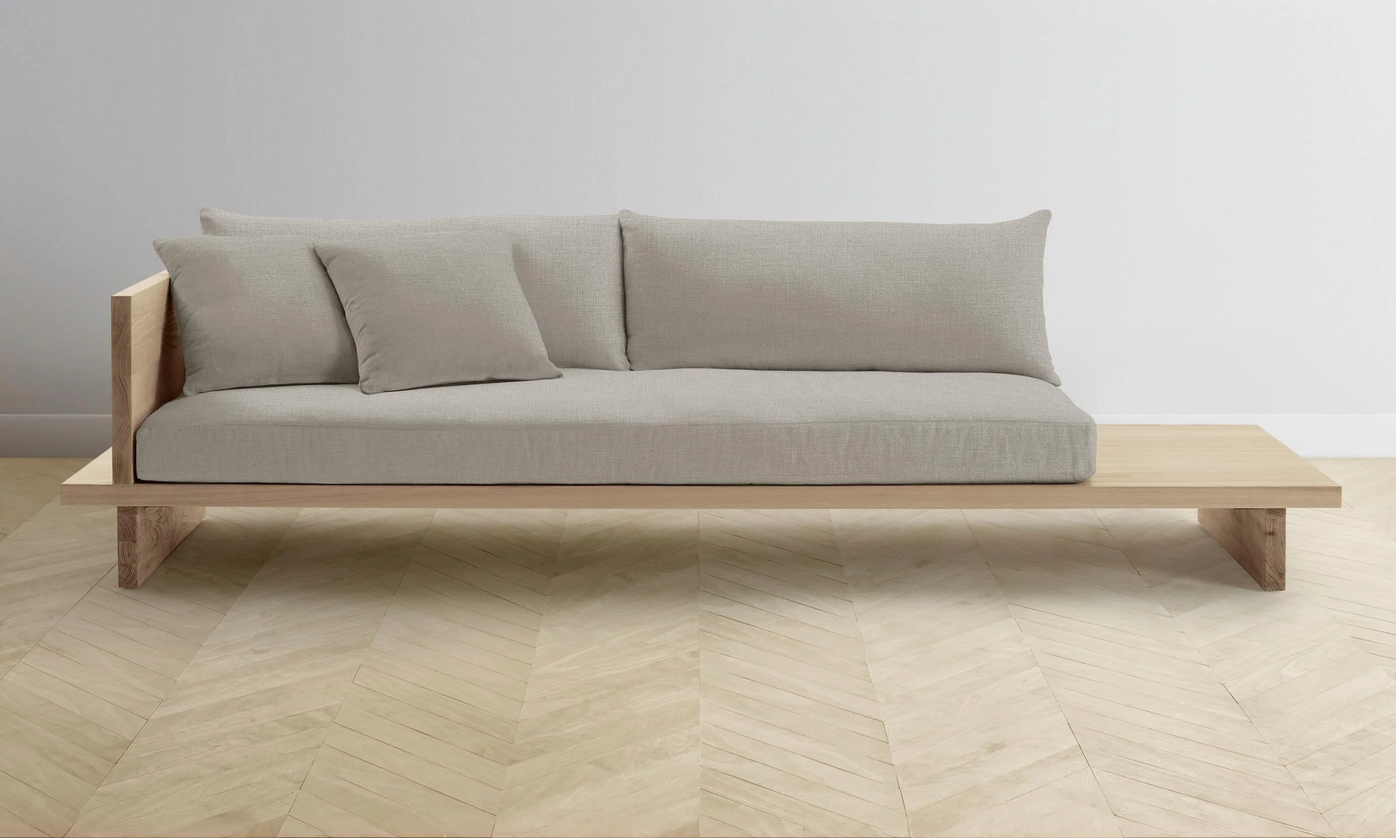 The Muir Sofa - Performance Linen Weave Beige - Image 2