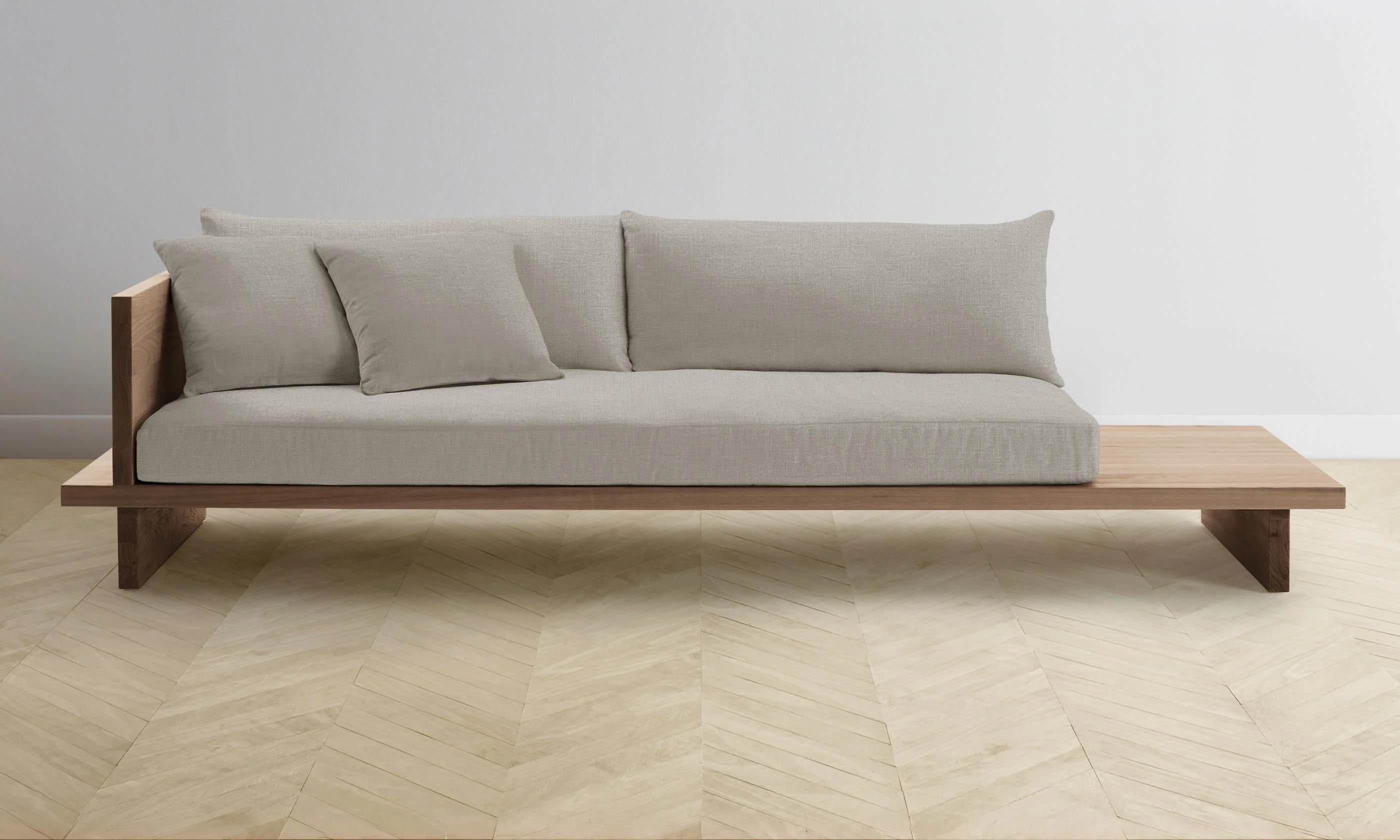 The Muir Sofa - Performance Linen Weave Beige - Image 3