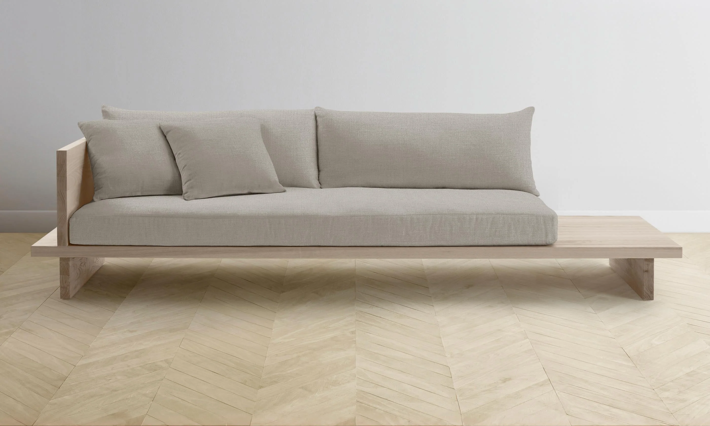 The Muir Sofa - Performance Linen Weave Beige - Image 7