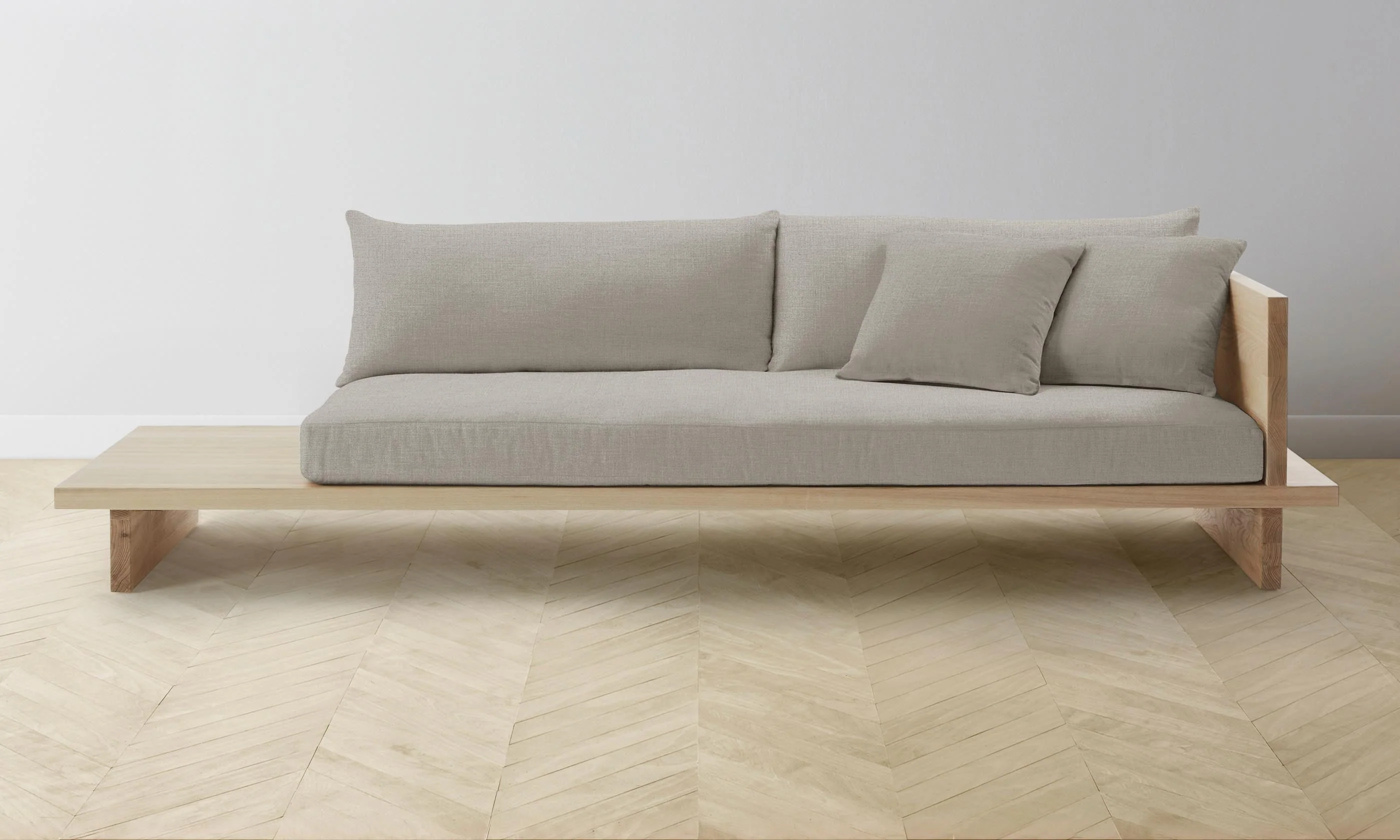 The Muir Sofa - Performance Linen Weave Beige - Image 8