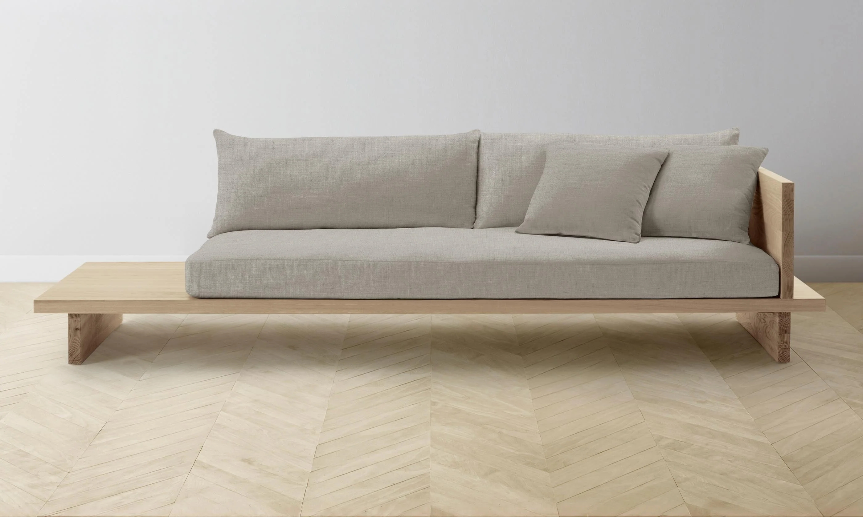 The Muir Sofa - Performance Linen Weave Beige - Image 9