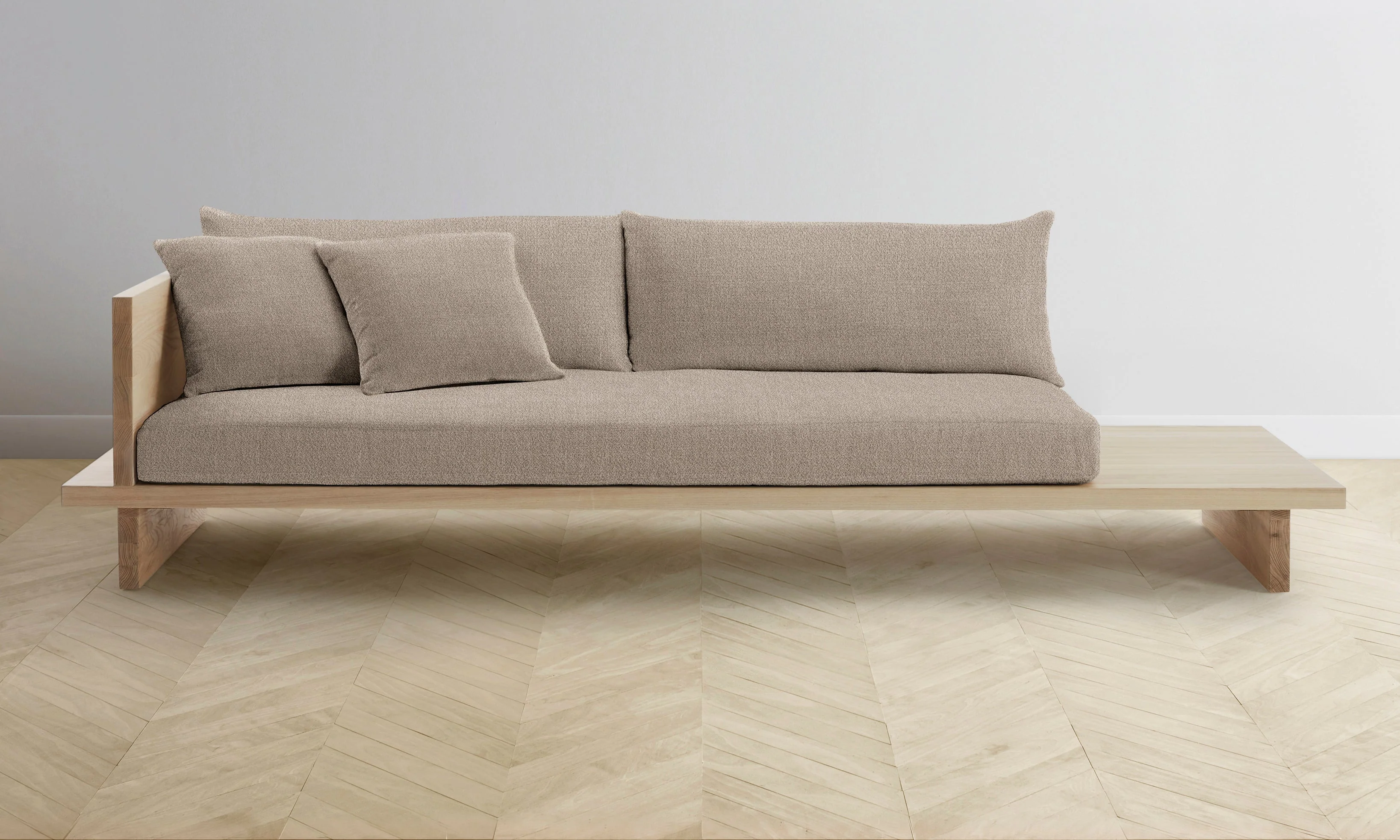 The Muir Sofa - Performance Textural Weave Earthen