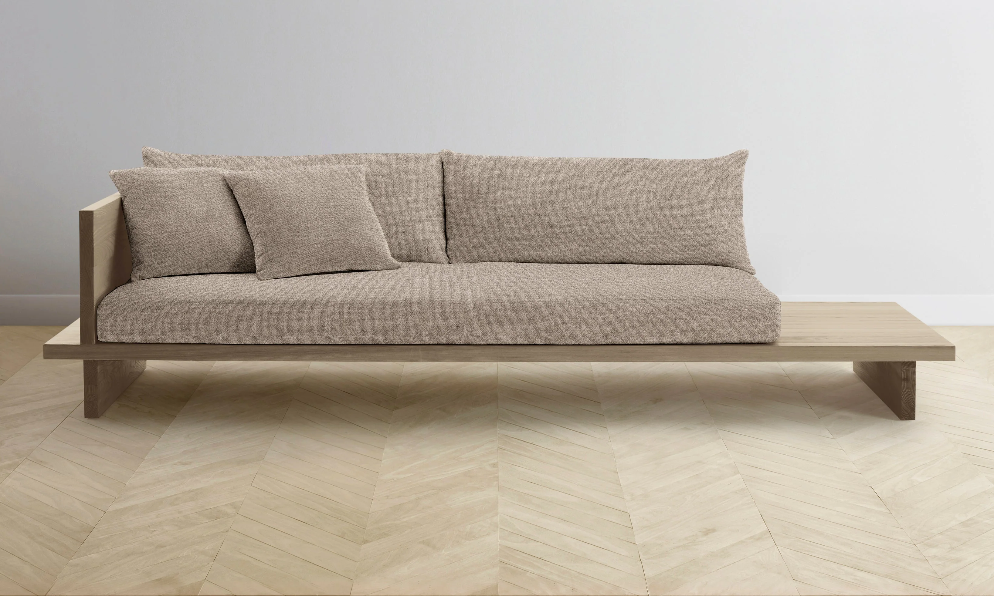The Muir Sofa - Performance Textural Weave Earthen - Image 6