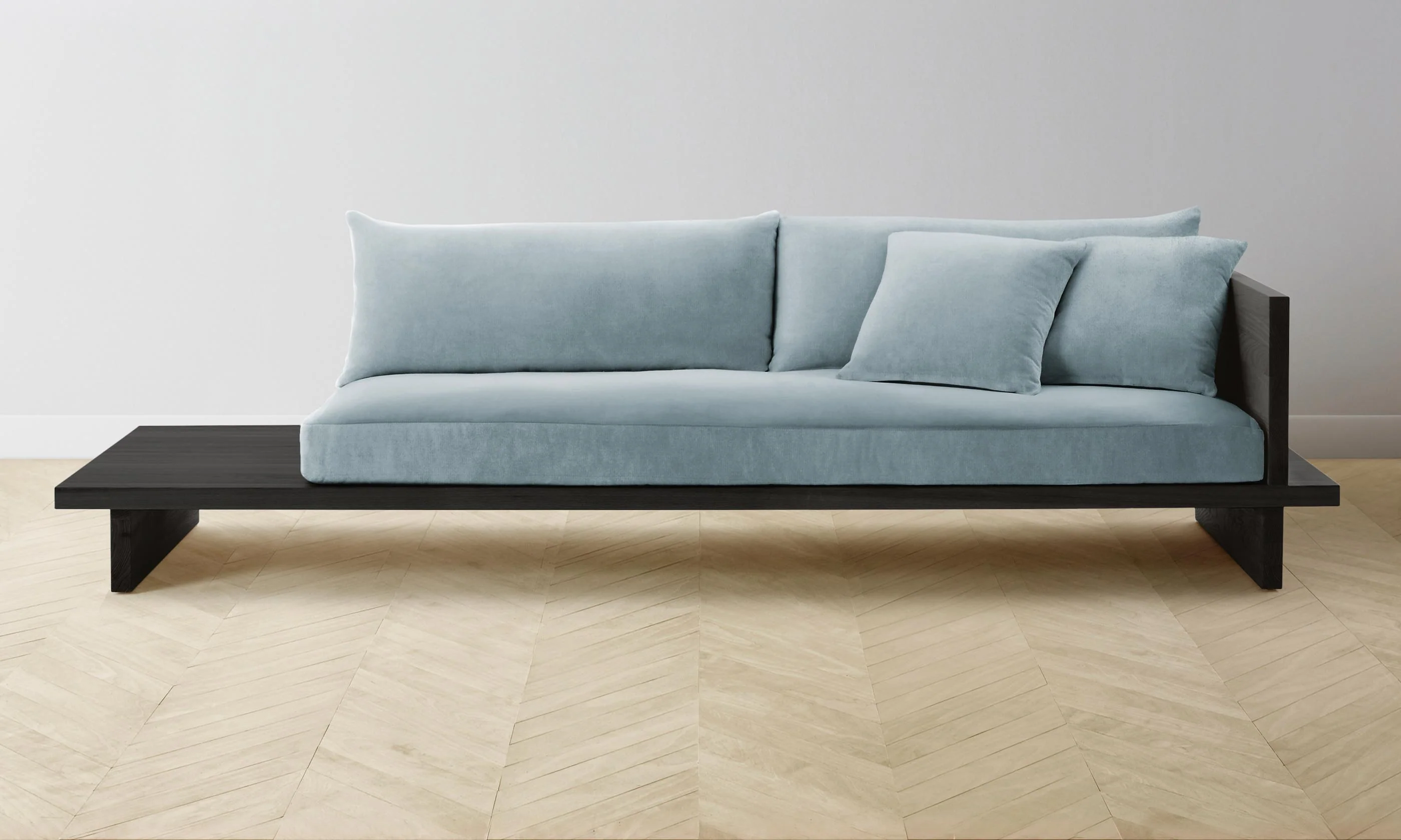 The Muir Sofa - Performance Velvet Sky - Image 12