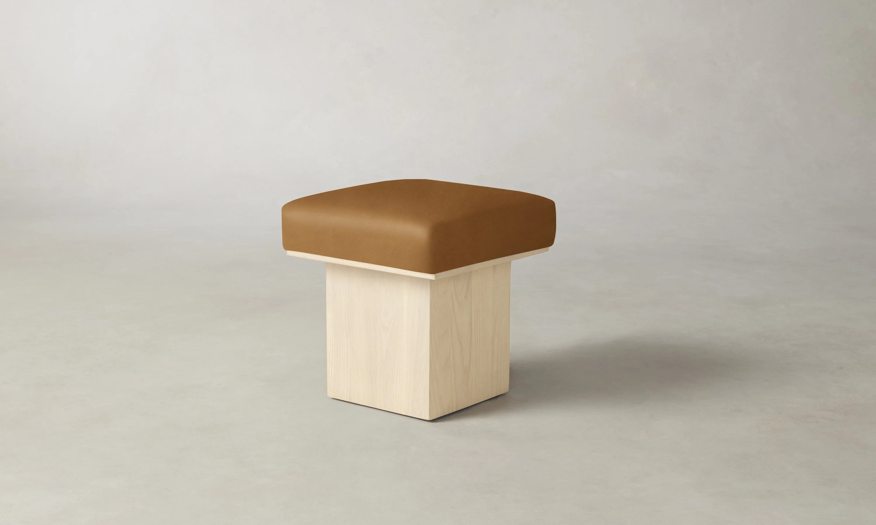 The Mulberry Ottoman - Costa Leather Nutmeg - Image 6