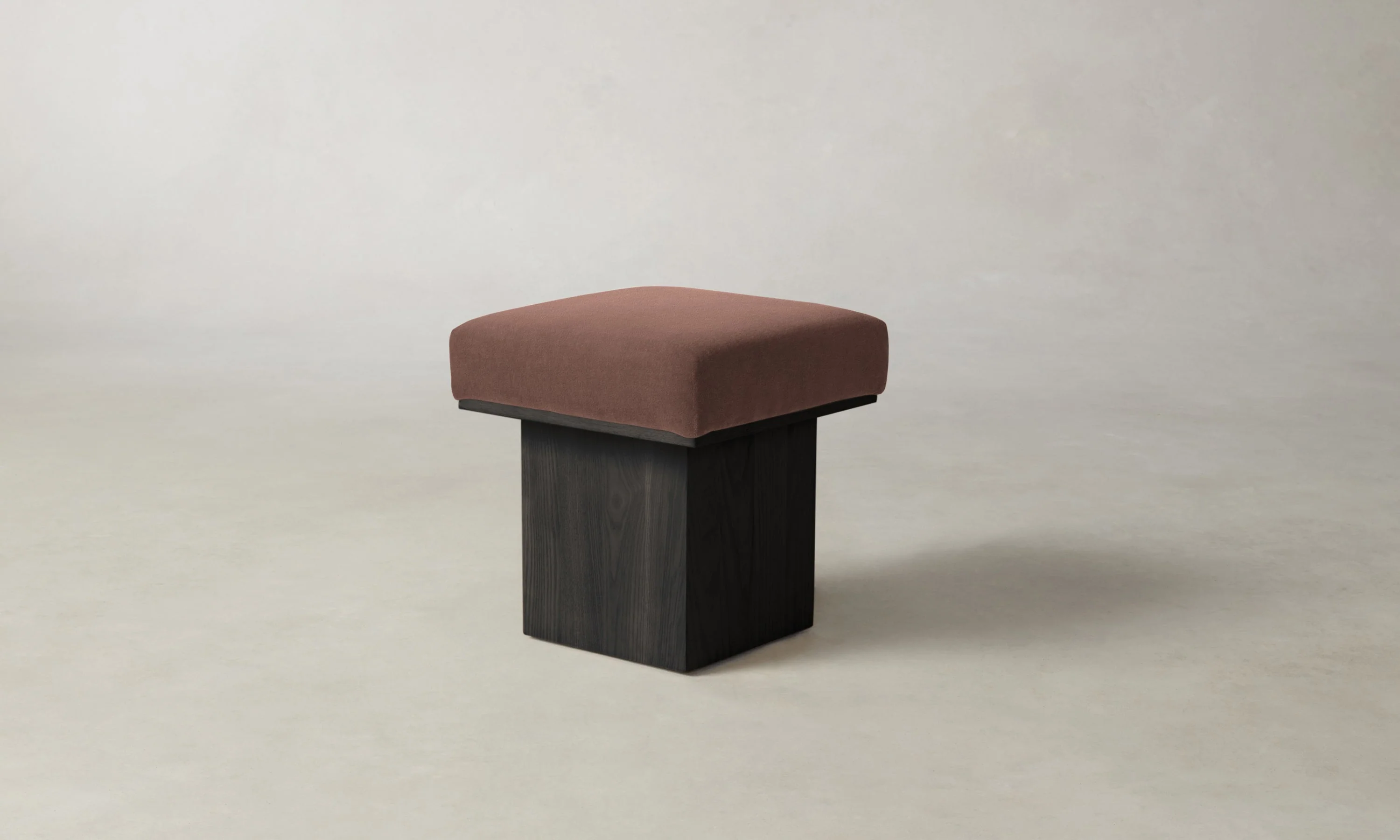 The Mulberry Ottoman - Marled Alpaca Velvet Molasses - Image 4