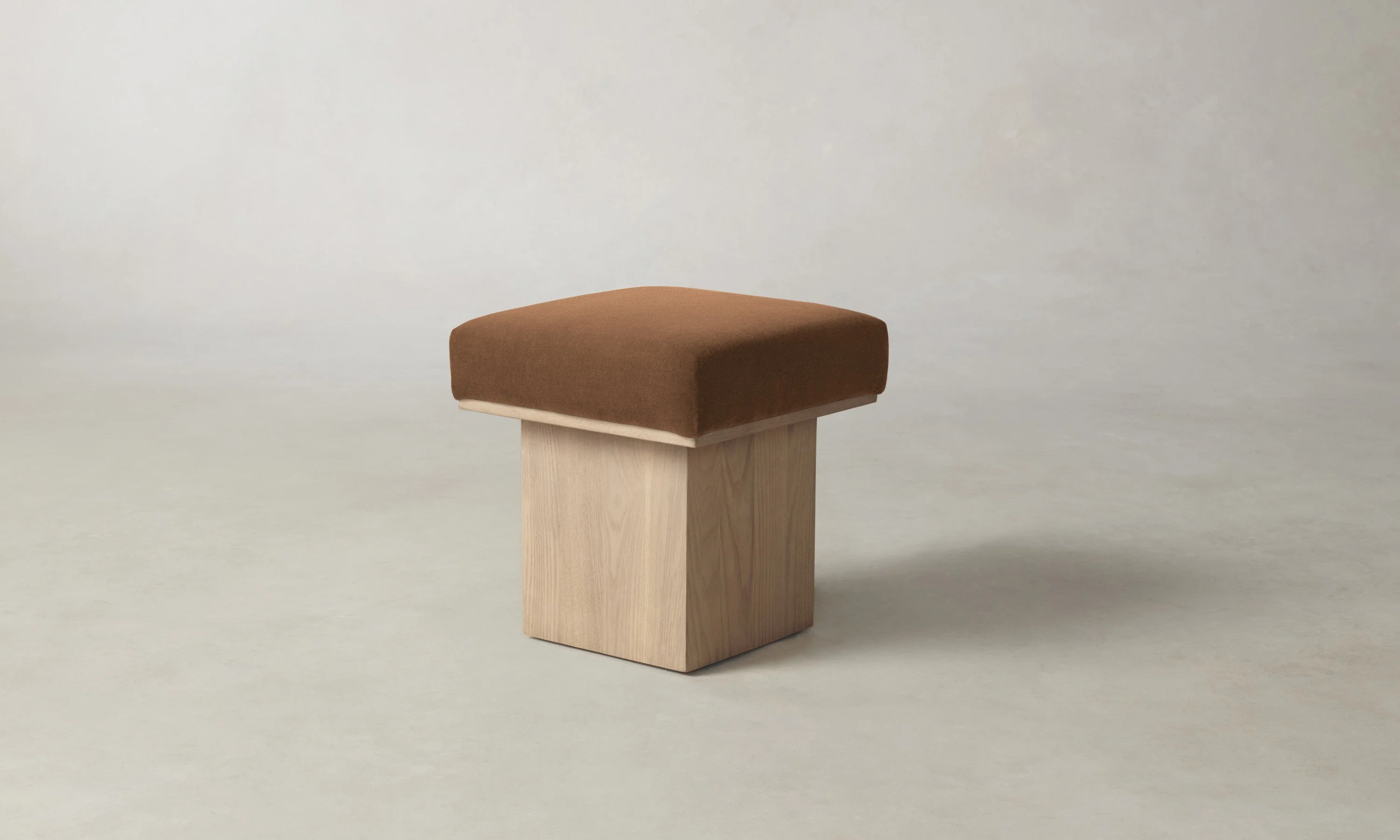 The Mulberry Ottoman - Marled Alpaca Velvet Whiskey - Image 2