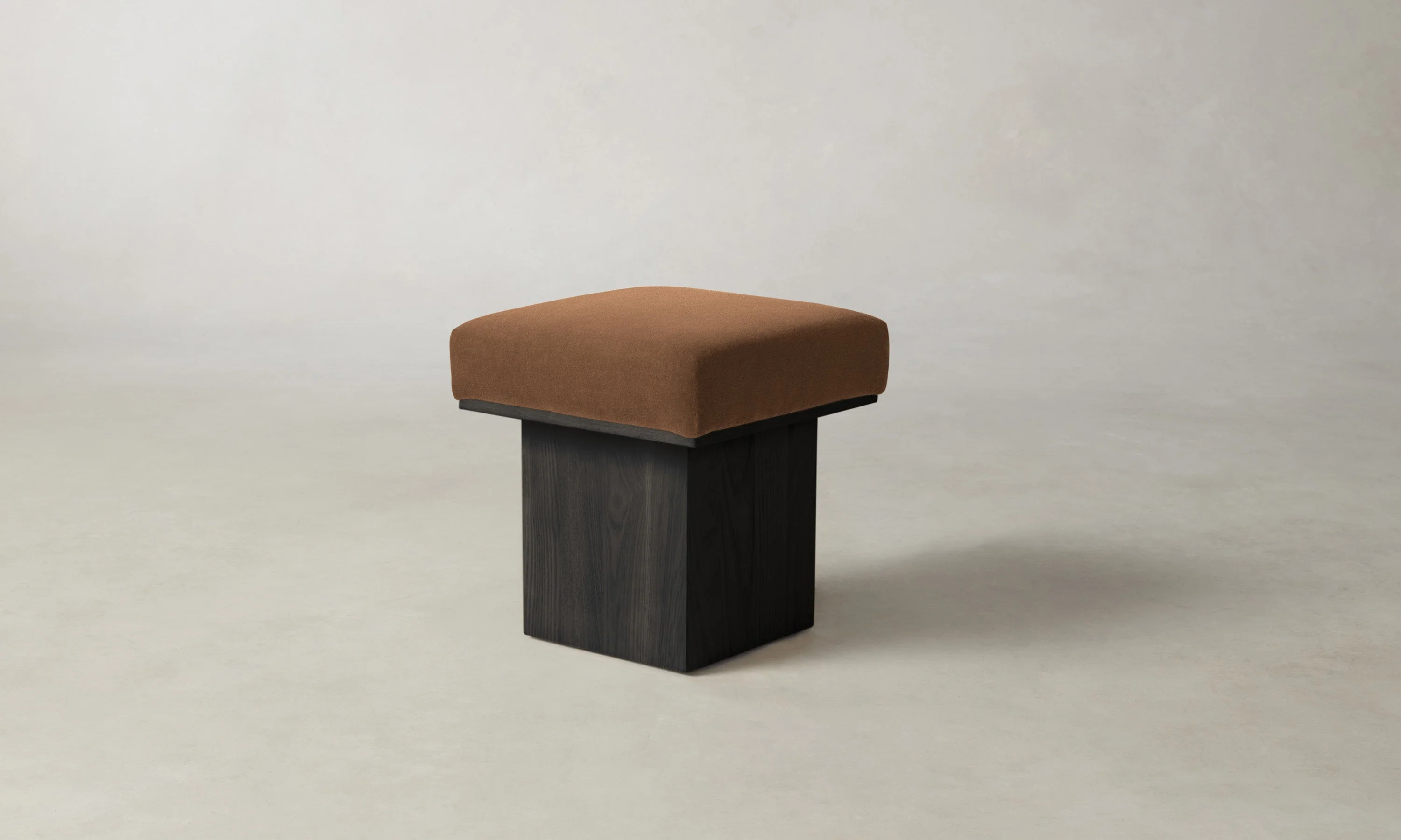 The Mulberry Ottoman - Marled Alpaca Velvet Whiskey - Image 4